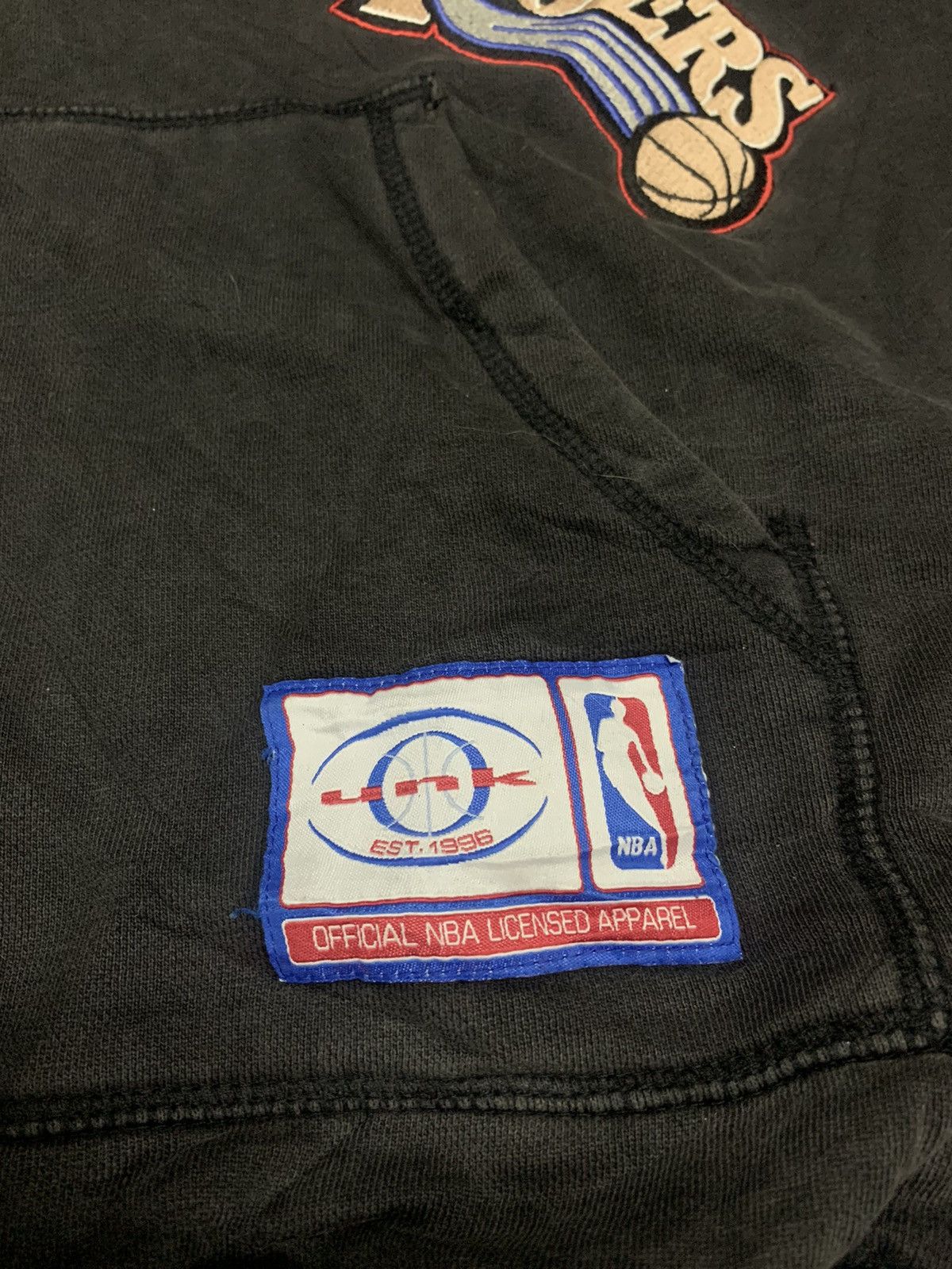 NBA Y2K NBA ALL LOGO EMBROIDERY HOODIE ZIPPER DISTRESSED FADED Size US XL / EU 56 / 4 - 5 Thumbnail