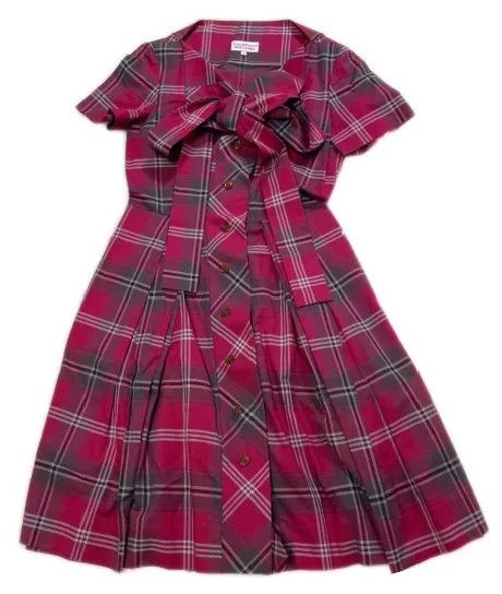 Vivienne Westwood Vivienne Westwood Plaid Bow Dress Size M / US 6-8 / IT 42-44 - 1 Thumbnail