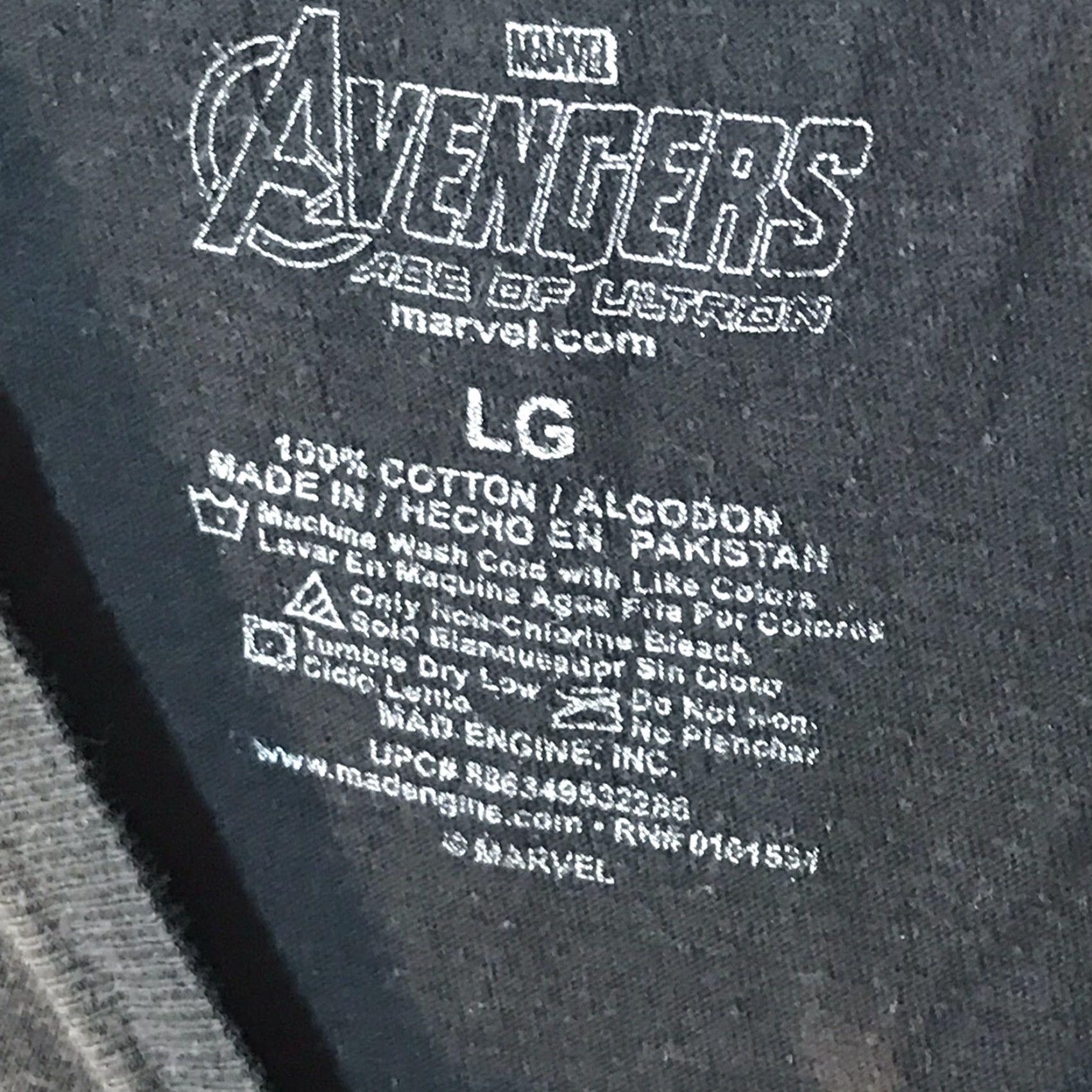 Vintage Marvel Avengers Age Of Ultron Graphic Print T-Shirt Mens Size L Black Movie Theme Size US L / EU 52-54 / 3 - 2 Thumbnail