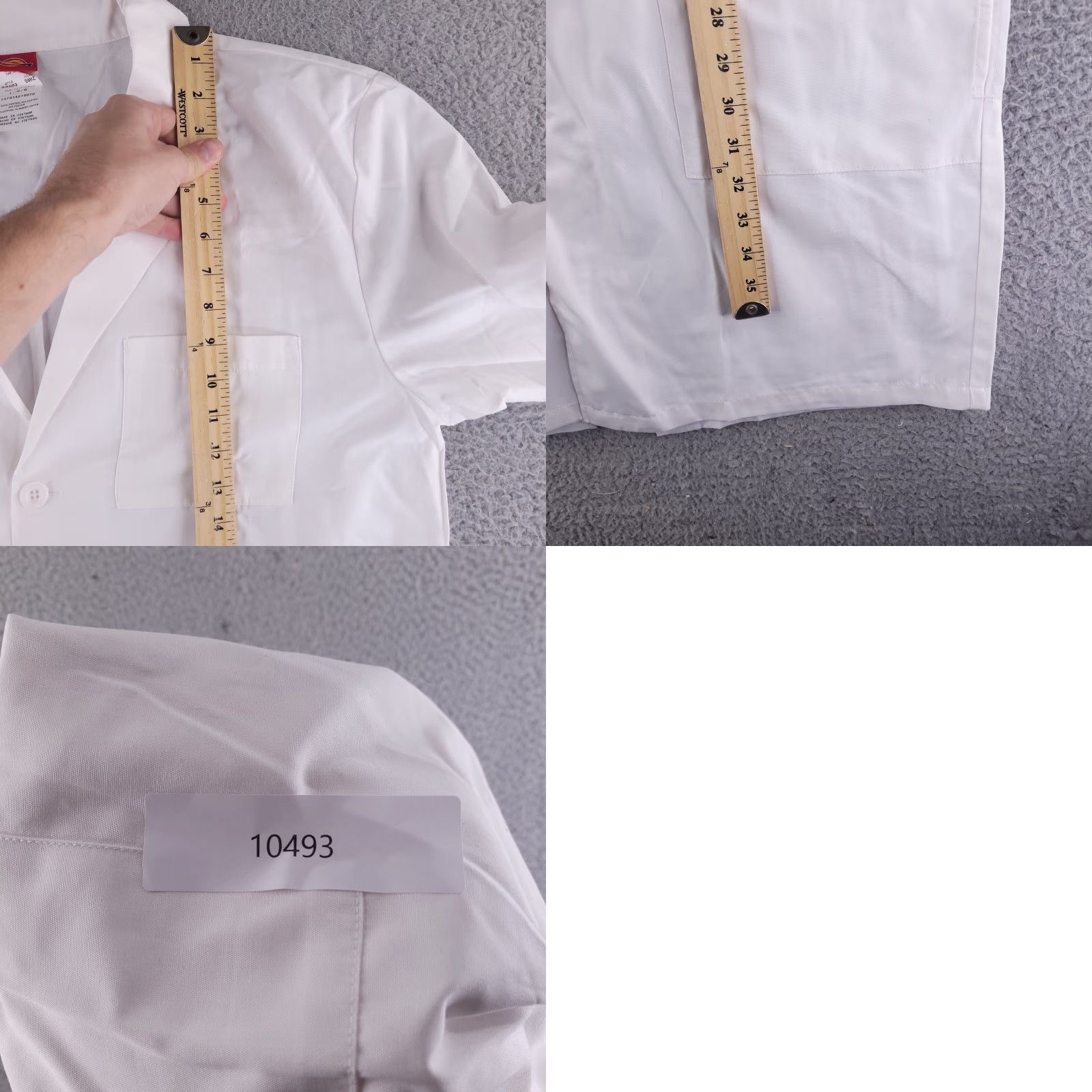 Dickies Dickies Lab Coat Unisex Large White Medical Coat Size US L / EU 52-54 / 3 - 8 Thumbnail