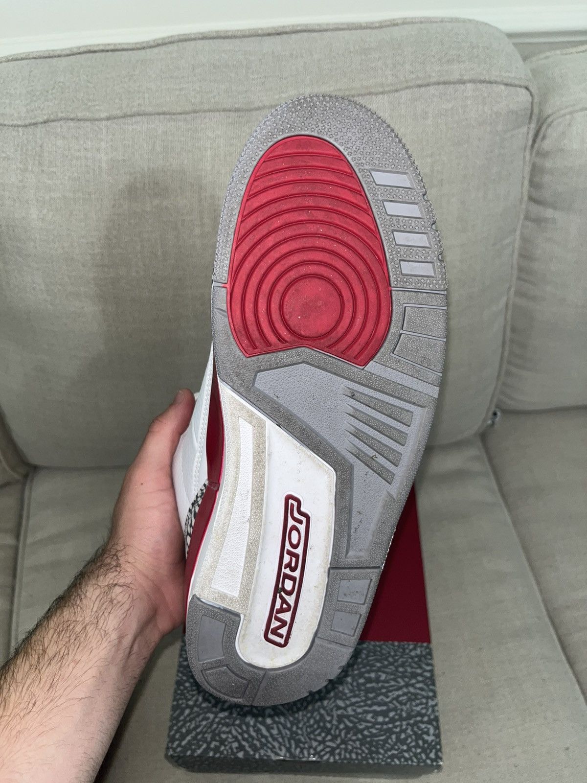 Jordan Brand × Nike JORDAN 3 [CARDINAL RED] Size US 9 / EU 42 - 6 Thumbnail