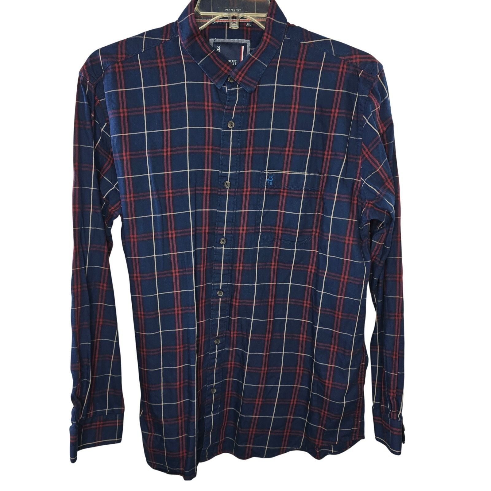Other River Blue Flex Series RB 21 Plaid Button-up Shirt Size 2XL Size US XXL / EU 58 / 5 - 1 Thumbnail