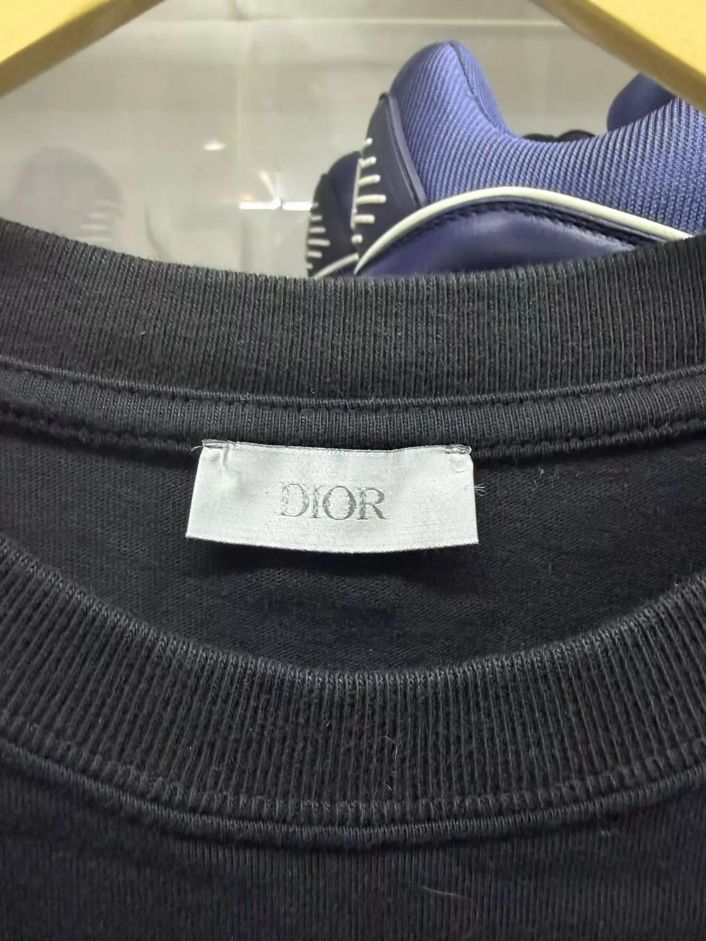 Dior DIOR 25 Black CD Diamond Cotton Crew Short Sleeve T-shirt L Size US L / EU 52-54 / 3 - 4 Thumbnail