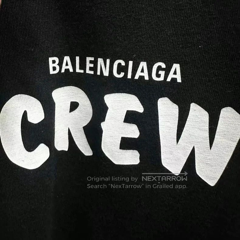 Balenciaga Balenciaga Crew Short Sleeve Size US S / EU 44-46 / 1 - 3 Thumbnail
