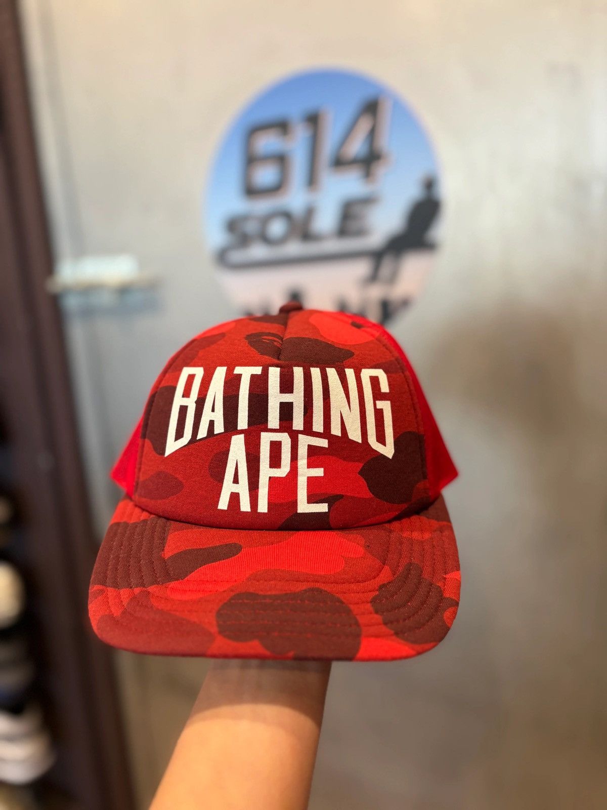 Bape Bape Trucker Red Size ONE SIZE - 1 Thumbnail