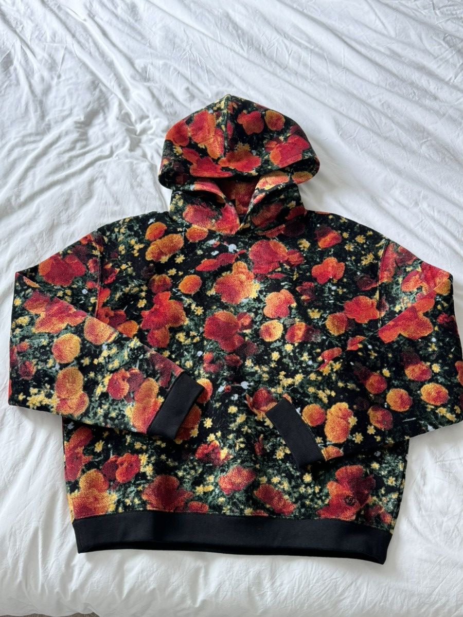 Image of Louis Vuitton x Virgil Abloh Plain Rainbow Hoodie in Red, Men's (Size Small)