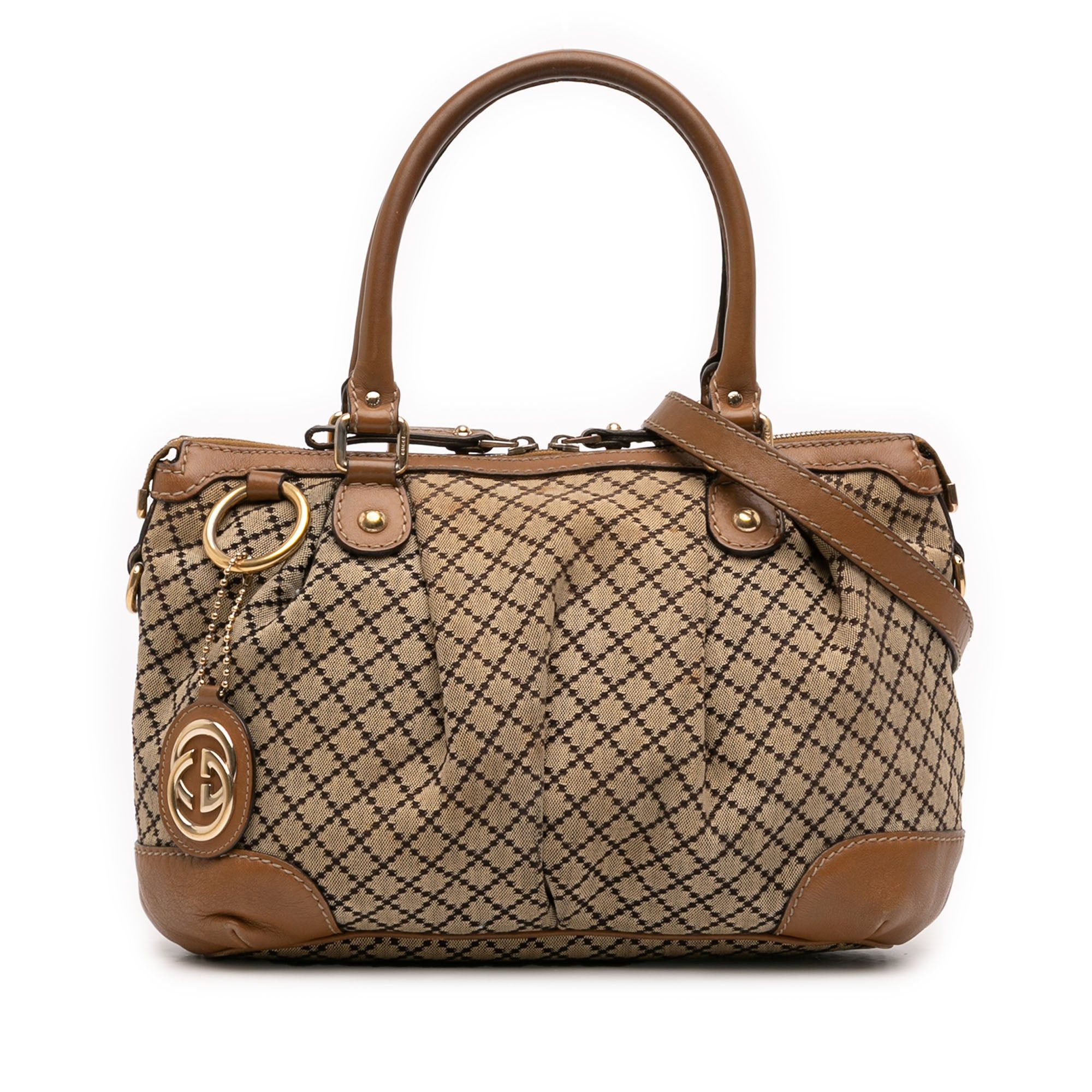 Gucci Diamante Canvas Sukey Satchel Size ONE SIZE - 1 Thumbnail
