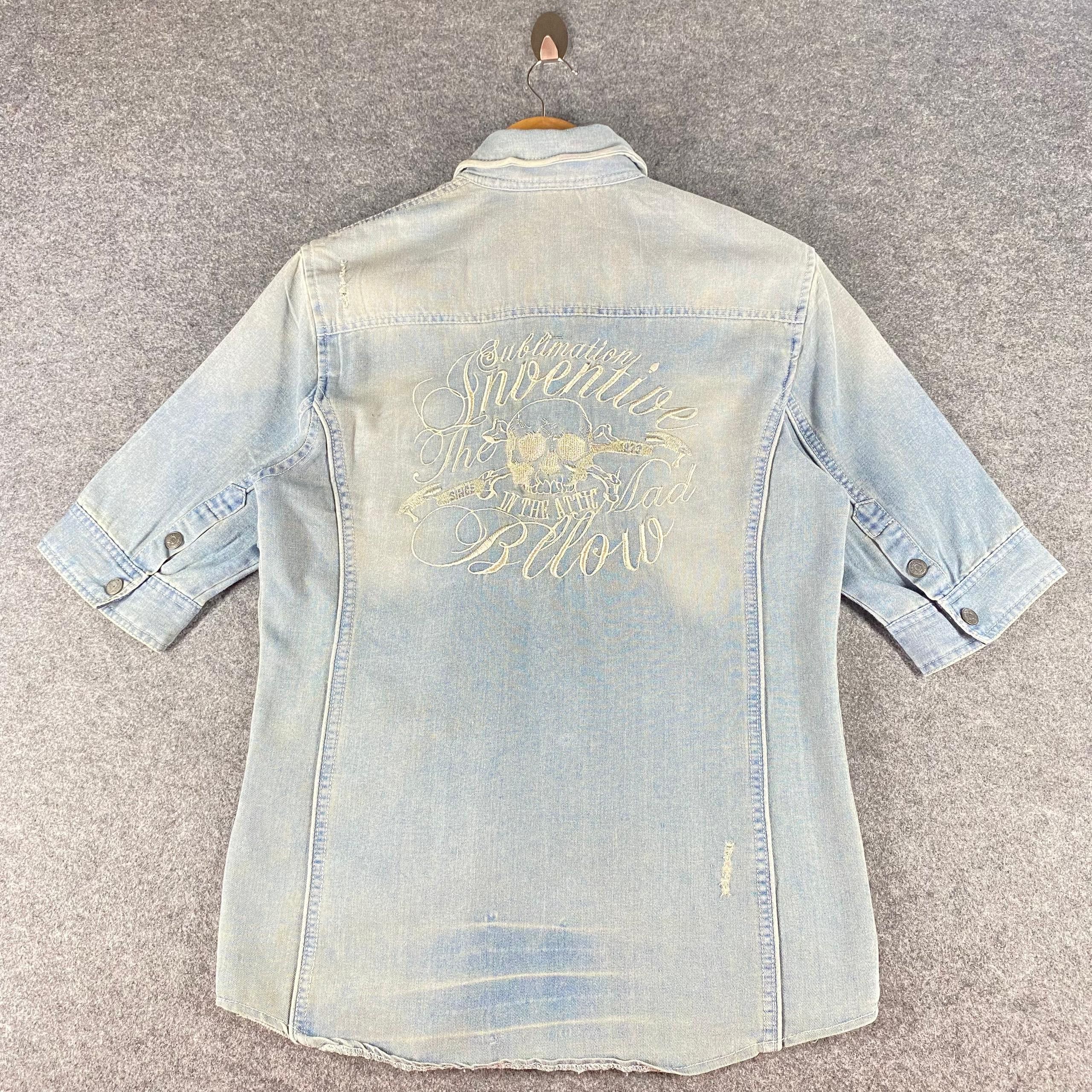 In The Attic Vintage In The Attic Punk Denim Jacket Size US M / EU 48-50 / 2 - 4 Thumbnail