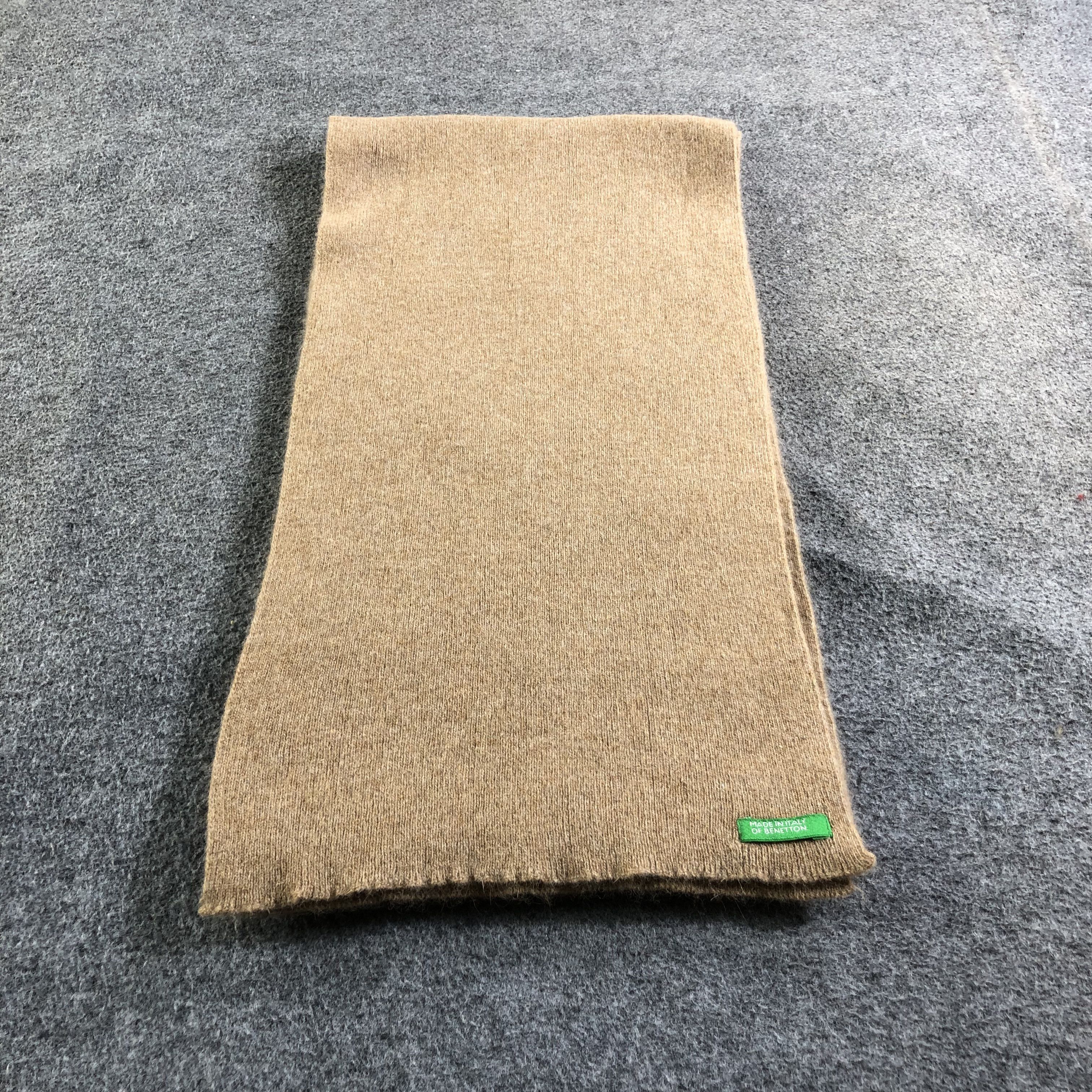 Benetton Benetton Made in Italy Wool Scarf Muffler V1802 Size ONE SIZE - 2 Thumbnail