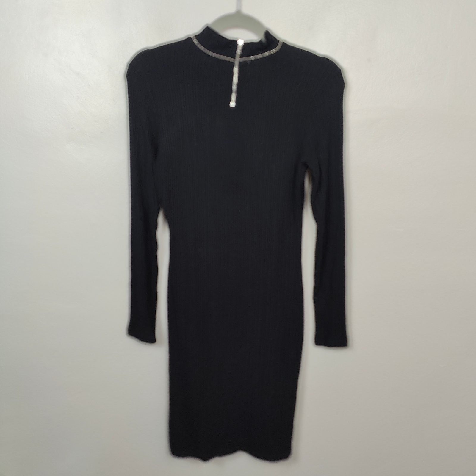 Other LNA Dress Womens Small Black Jewel Neckline Stacey Brushed Size S / US 4 / IT 40 - 5 Thumbnail