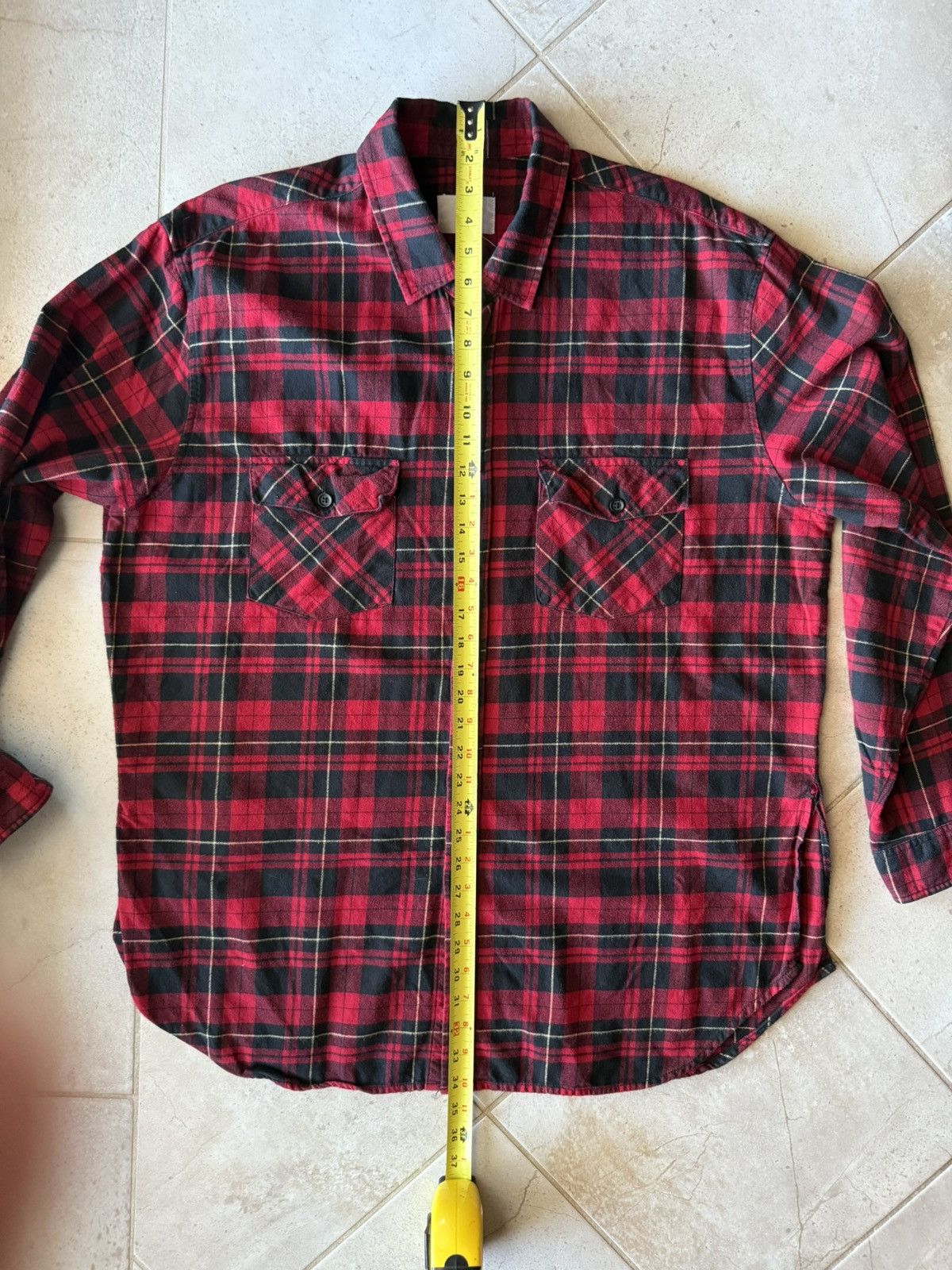 FOG FOG (now Essentials) Collection Two Red Black Flannel XL Size US XL / EU 56 / 4 - 9 Thumbnail