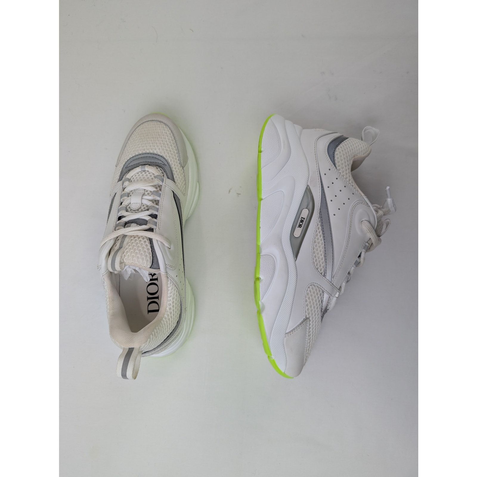 Dior o1rshd1 B22 Sneakers in White Silver Fluo Green Size US 8 / EU 41 - 13 Thumbnail