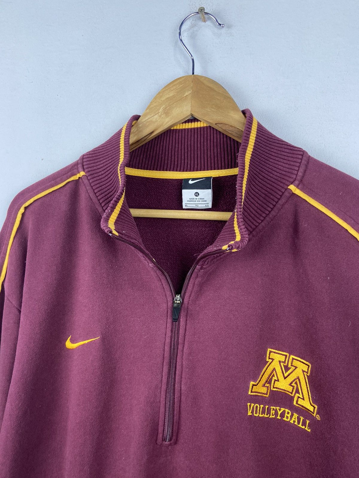 Nike × Vintage Vintage Nike Pull Over Half Zipped Sweater Size US XL / EU 56 / 4 - 7 Thumbnail