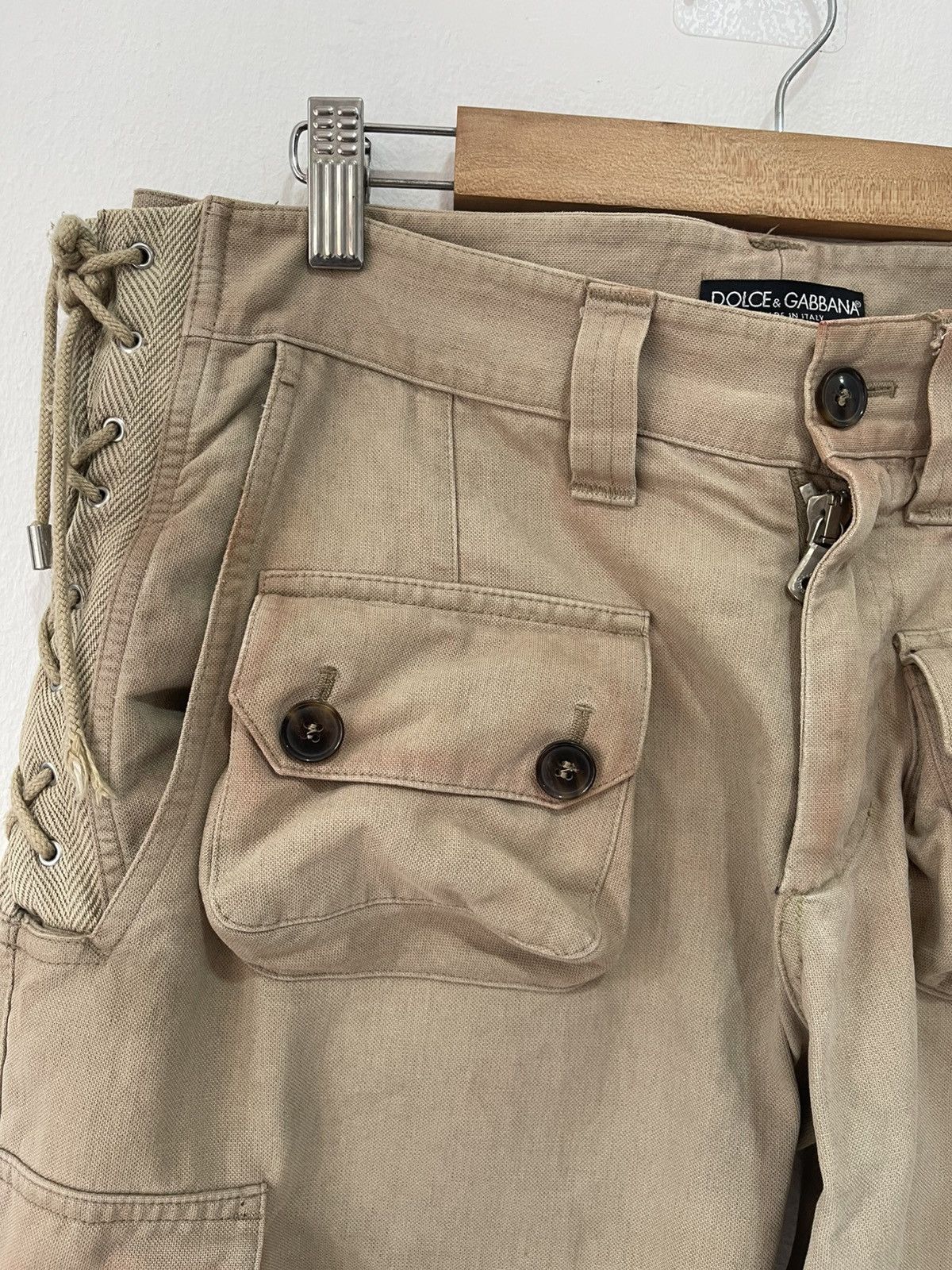 Dolce & Gabbana 2000s Dolce & Gabbana 3D Cargo Pants Size US 32 / EU 48 - 13 Thumbnail