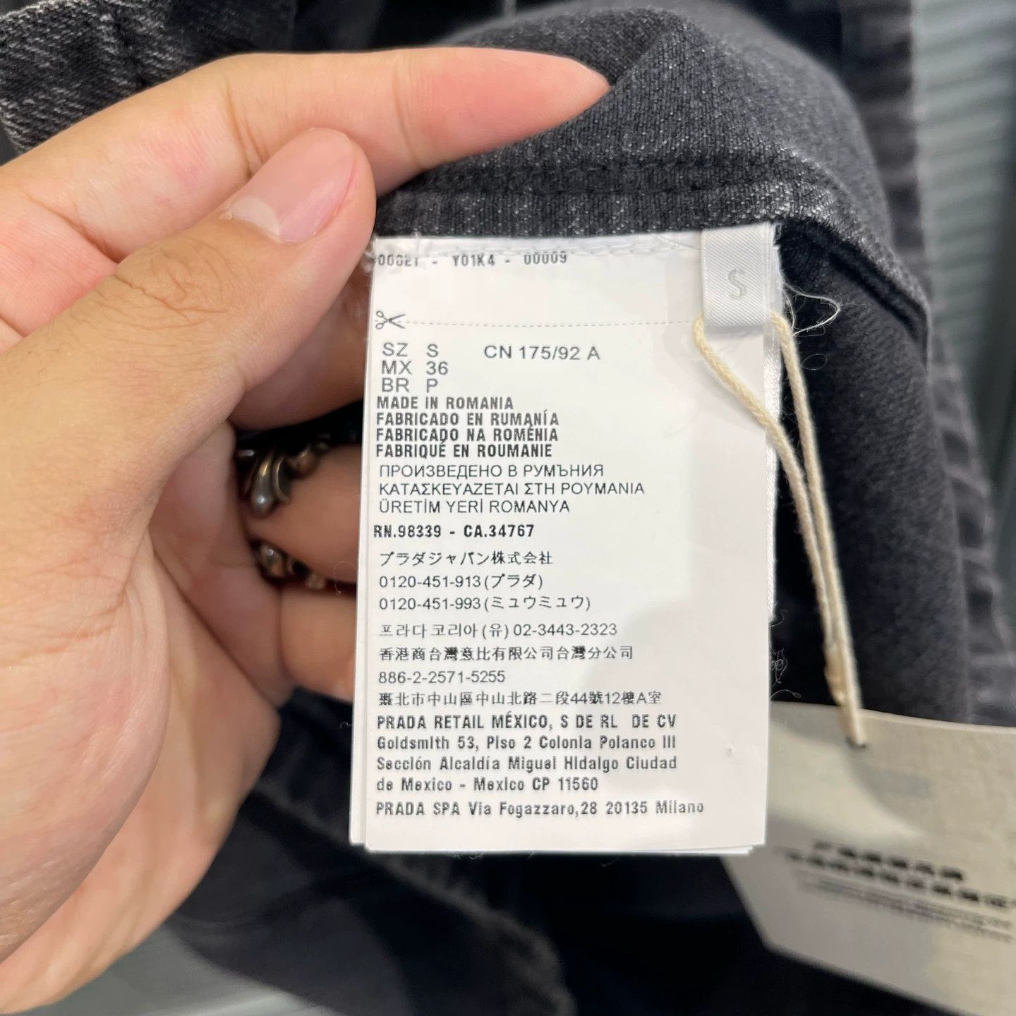 Prada Prada Distressed Triangle Denim Short-Sleeve Shirt Jacket Size US S / EU 44-46 / 1 - 6 Thumbnail