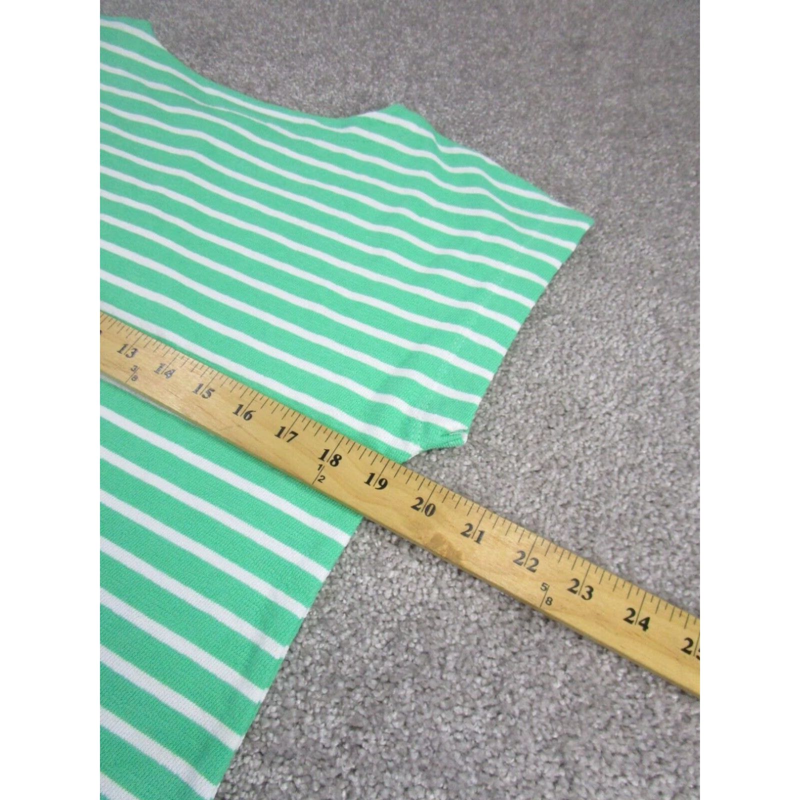 J. Jill Womens Green Striped J Jill Shirt Xs Extra Large Casual Short Sleeve Size XS / US 0-2 / IT 36-38 - 5 Thumbnail