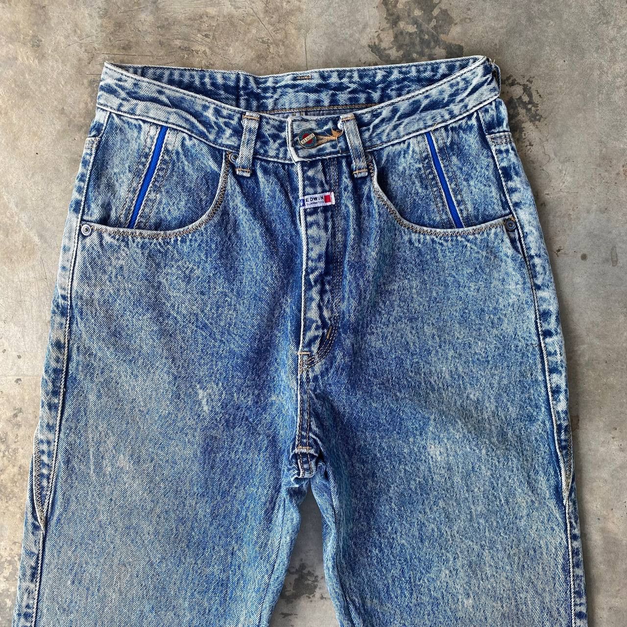 Vintage Vintage 80s/90s Edwin Acid Wash Dirty Tapered Retro Grunge Size US 28 / EU 44 - 5 Thumbnail