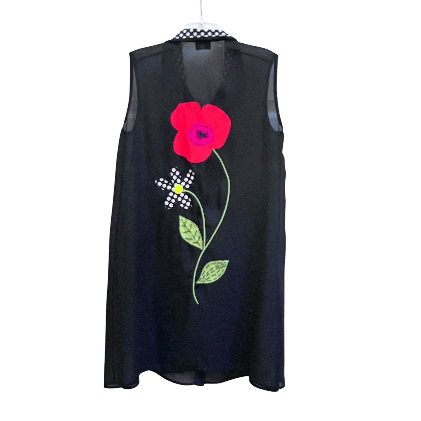 Other Gottex Black Sheer Sleeveless Bathing Suit Cover Up Tunic Size M / US 6-8 / IT 42-44 - 3 Thumbnail