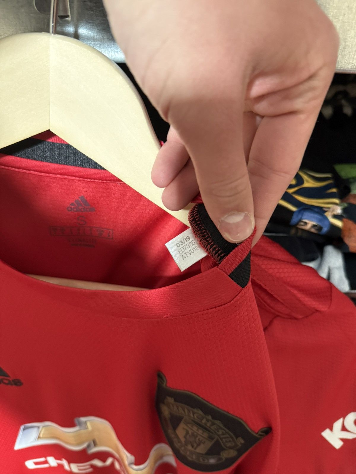 Adidas Adidas Manchester United 2019 2020 Home Soccer Jersey Size US S / EU 44-46 / 1 - 10 Thumbnail