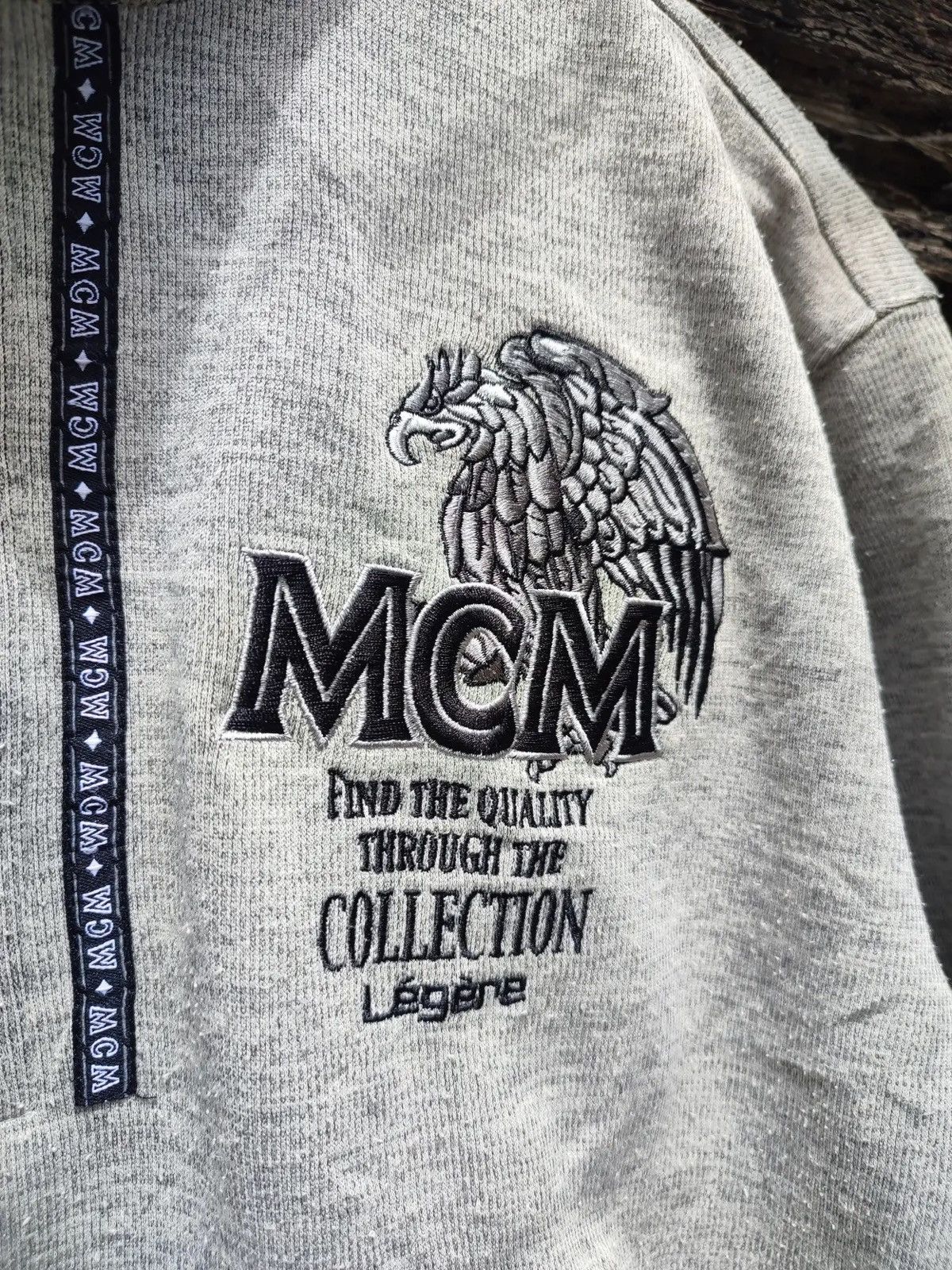 MCM Vintage MCM Embroidered Quarter-Zip – Dragon Crest Logo Size US M / EU 48-50 / 2 - 8 Thumbnail