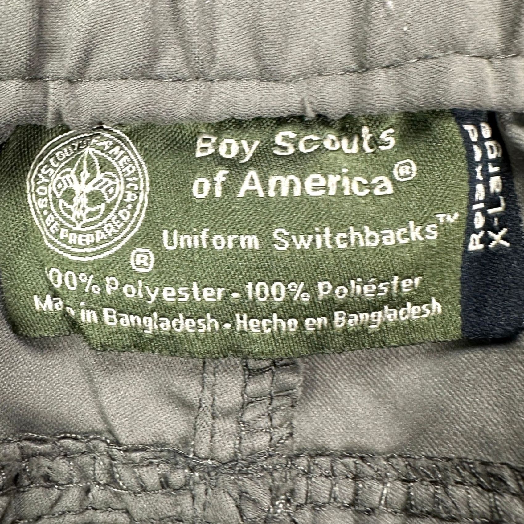 Vintage Boy Scouts Of America Pants Convertible Cargo Hiking Mens XL Olive Green Belted Size US 36 / EU 52 - 3 Thumbnail
