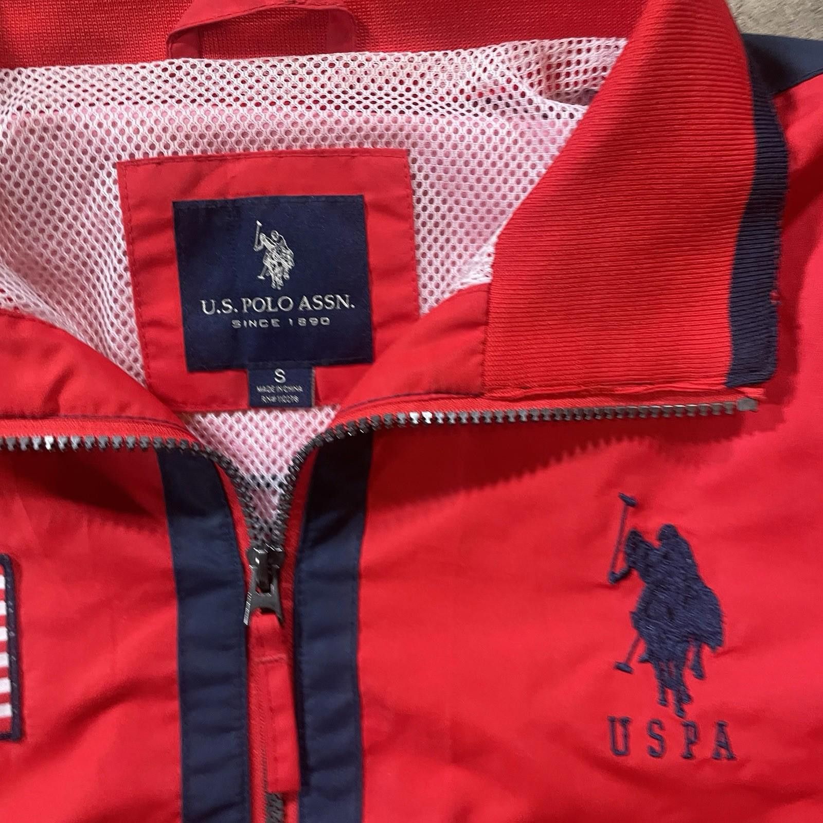 U.S. Polo Assn. Polo Ralph Lauren Jacket Windbreaker Red/White/Blue Small Size US XL / EU 56 / 4 - 8 Thumbnail
