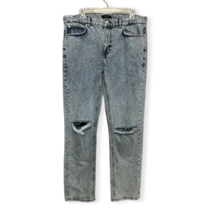 Other Amendi Straight Jeans Denim Distressed Blue Acid Wash M 36W Size US 36 / EU 52 - 1 Thumbnail