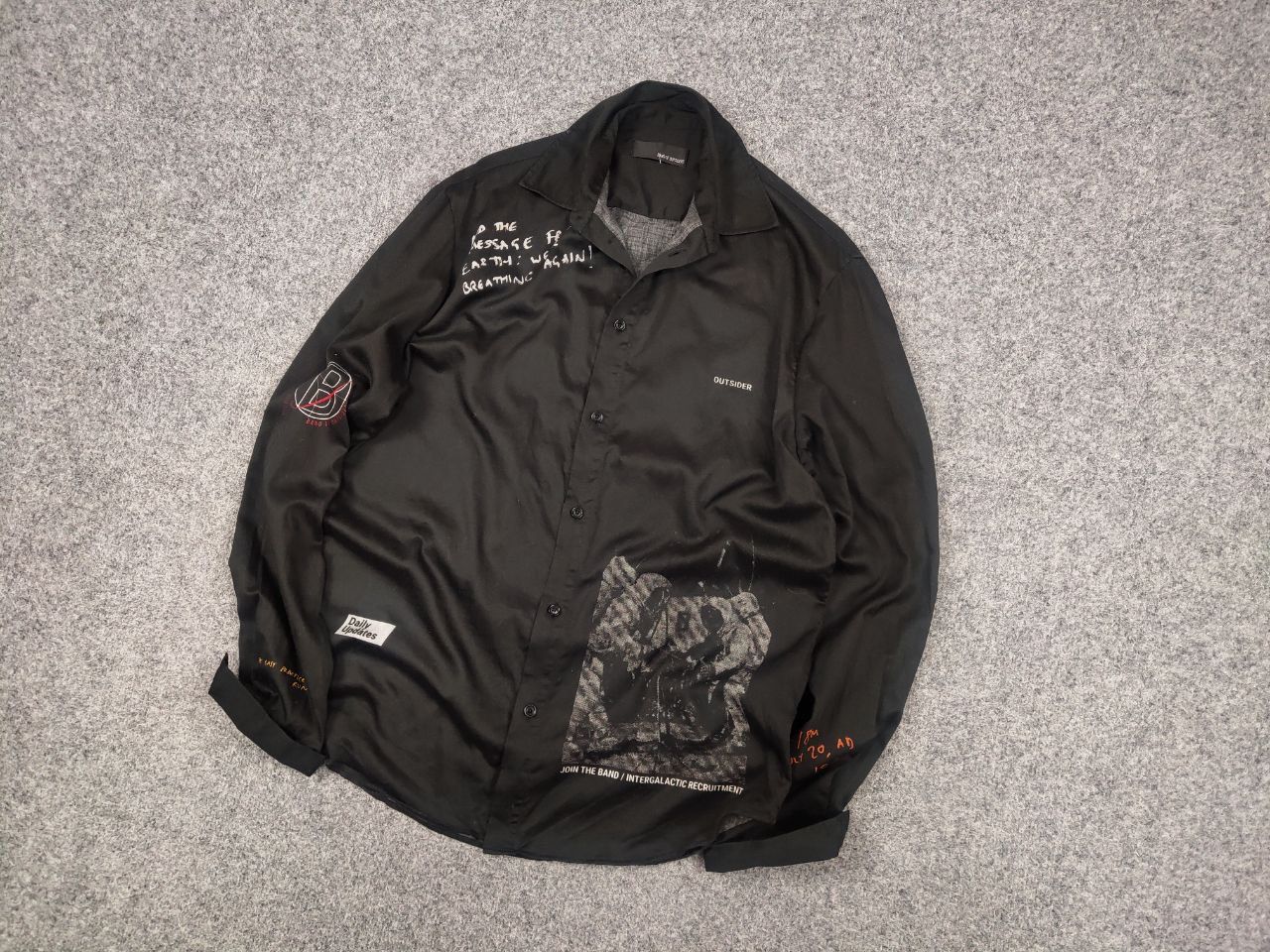 Band Of Outsiders × Designer × Hysteric Glamour Band of Outsiders brand Japan Design All Logo Button Shirt Size US S / EU 44-46 / 1 - 3 Thumbnail