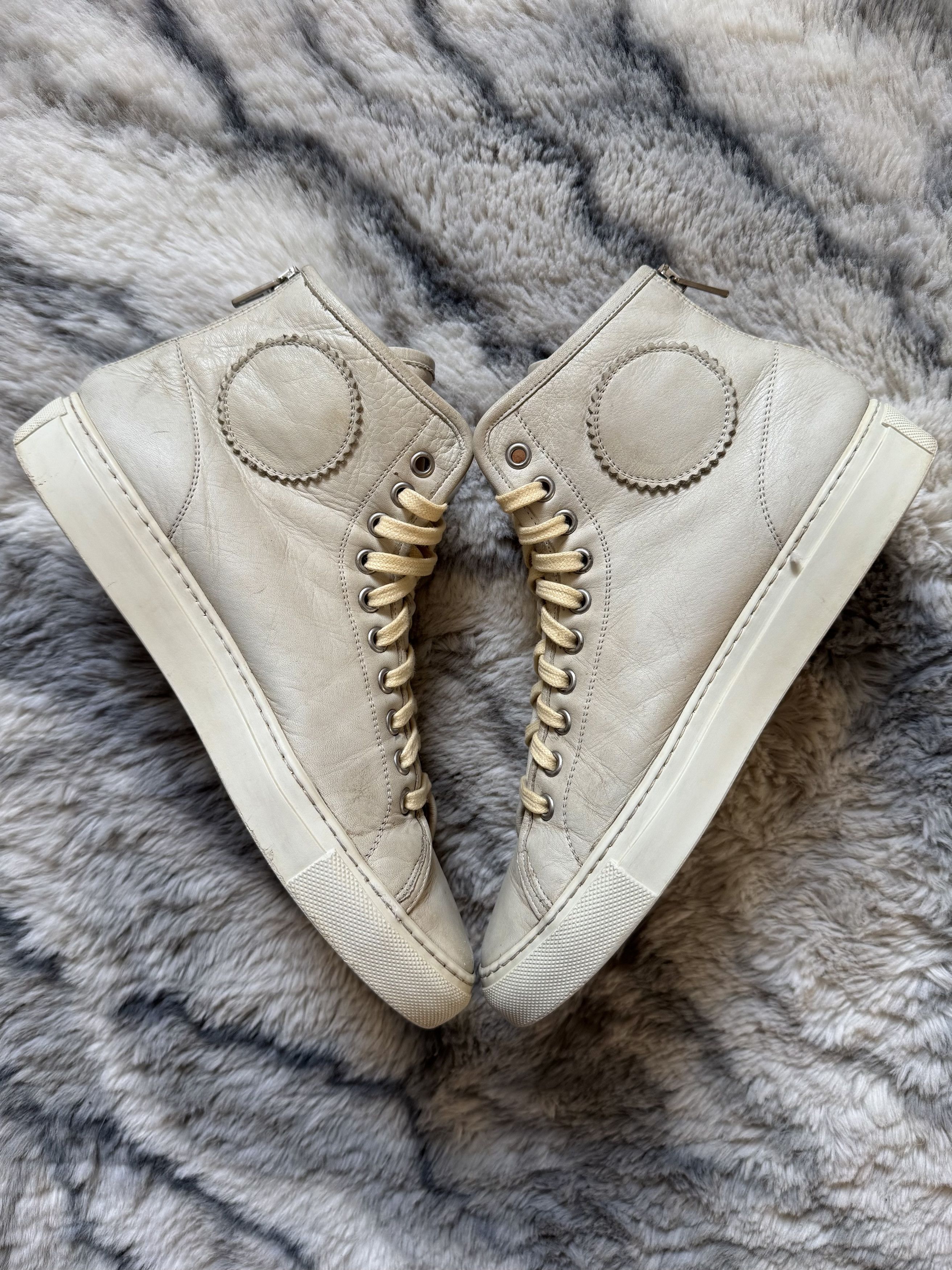 Common Projects Common Project High Top Zip Beige Sneakers Size US 6 / EU 39 - 2 Thumbnail