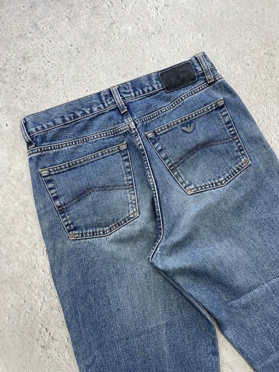 Armani Rare Emporio Armani blue jeans rare avant garde y2k Size US 34 / EU 50 - 10 Thumbnail