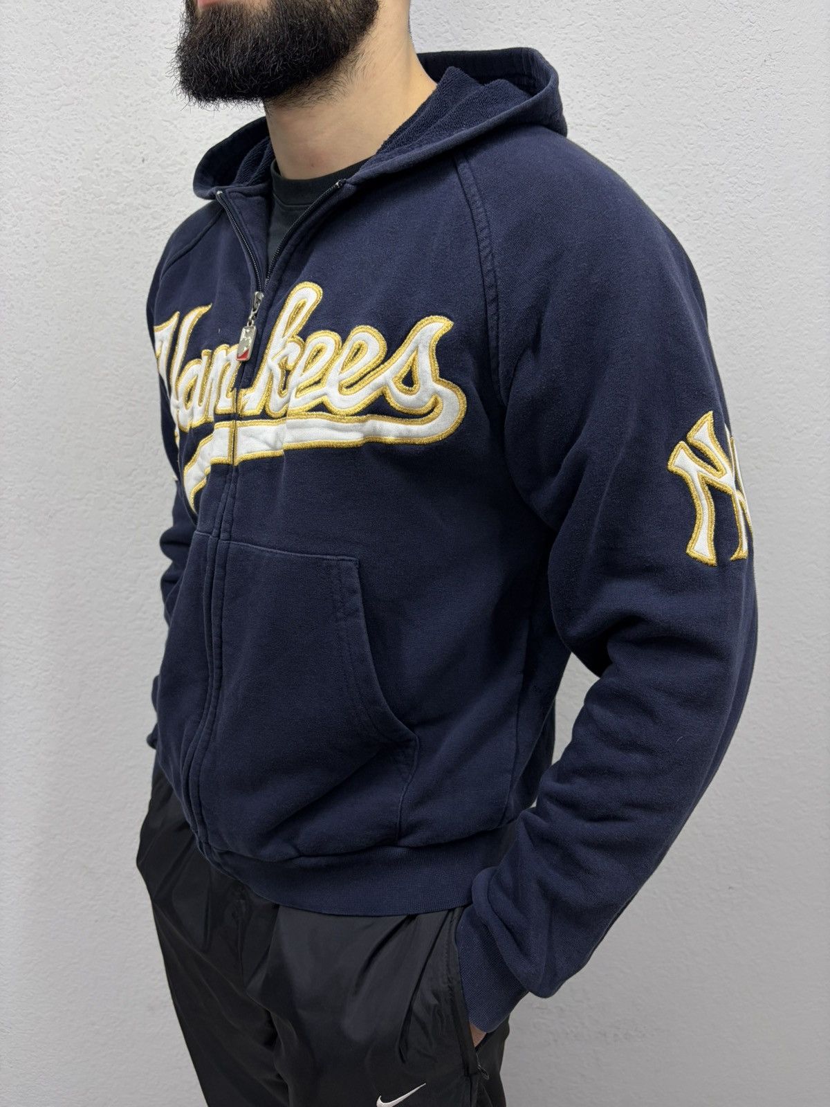 New York Yankees Red Y2K Yankees Zip Hoodie w/ Rhinestone Buttons New York Size US M / EU 48-50 / 2 - 2 Thumbnail