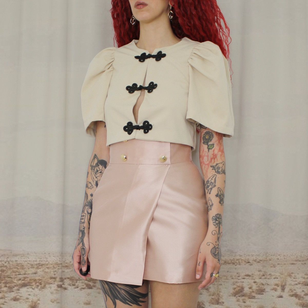 Other 🥐BEIGE SHORT JACKET TOP🥐 Size S / US 4 / IT 40 - 2 Thumbnail