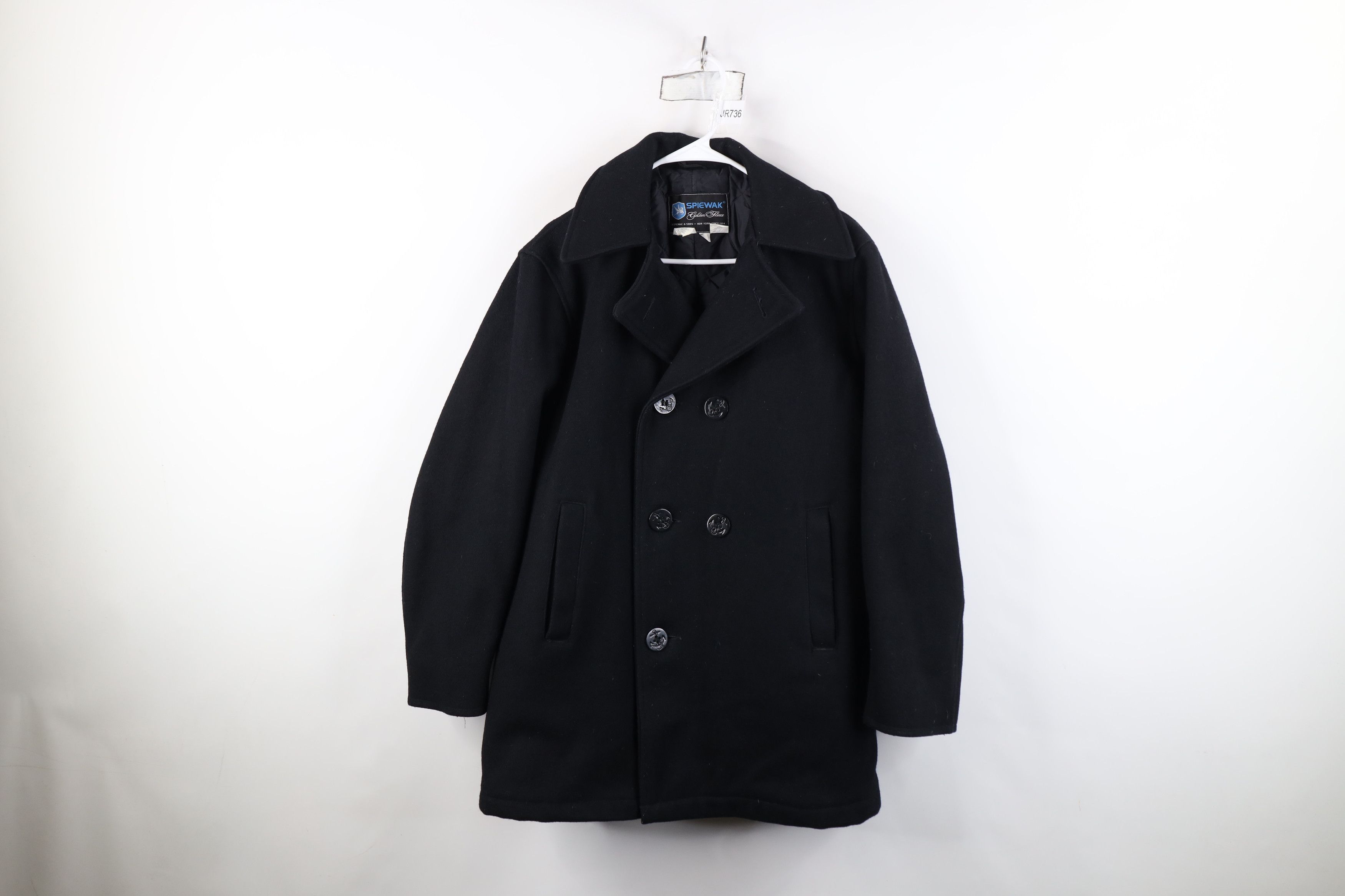 Vintage 90s Spiewak Golden Fleece Wool Peacoat Jacket USA