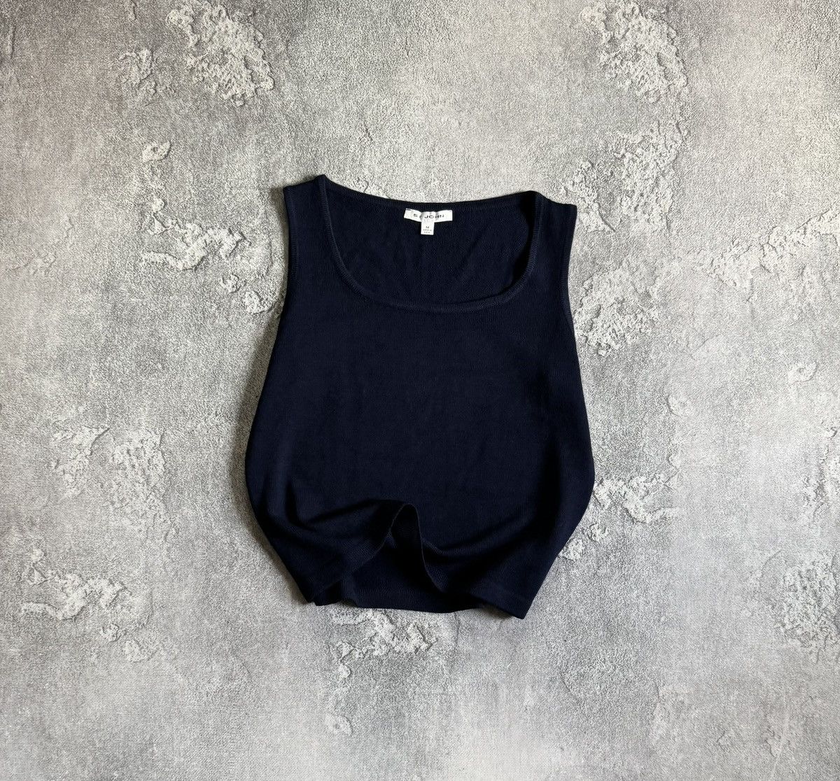 St. John St.john M/size dark blue tank top sleeveless casual Size M / US 6-8 / IT 42-44 - 1 Thumbnail