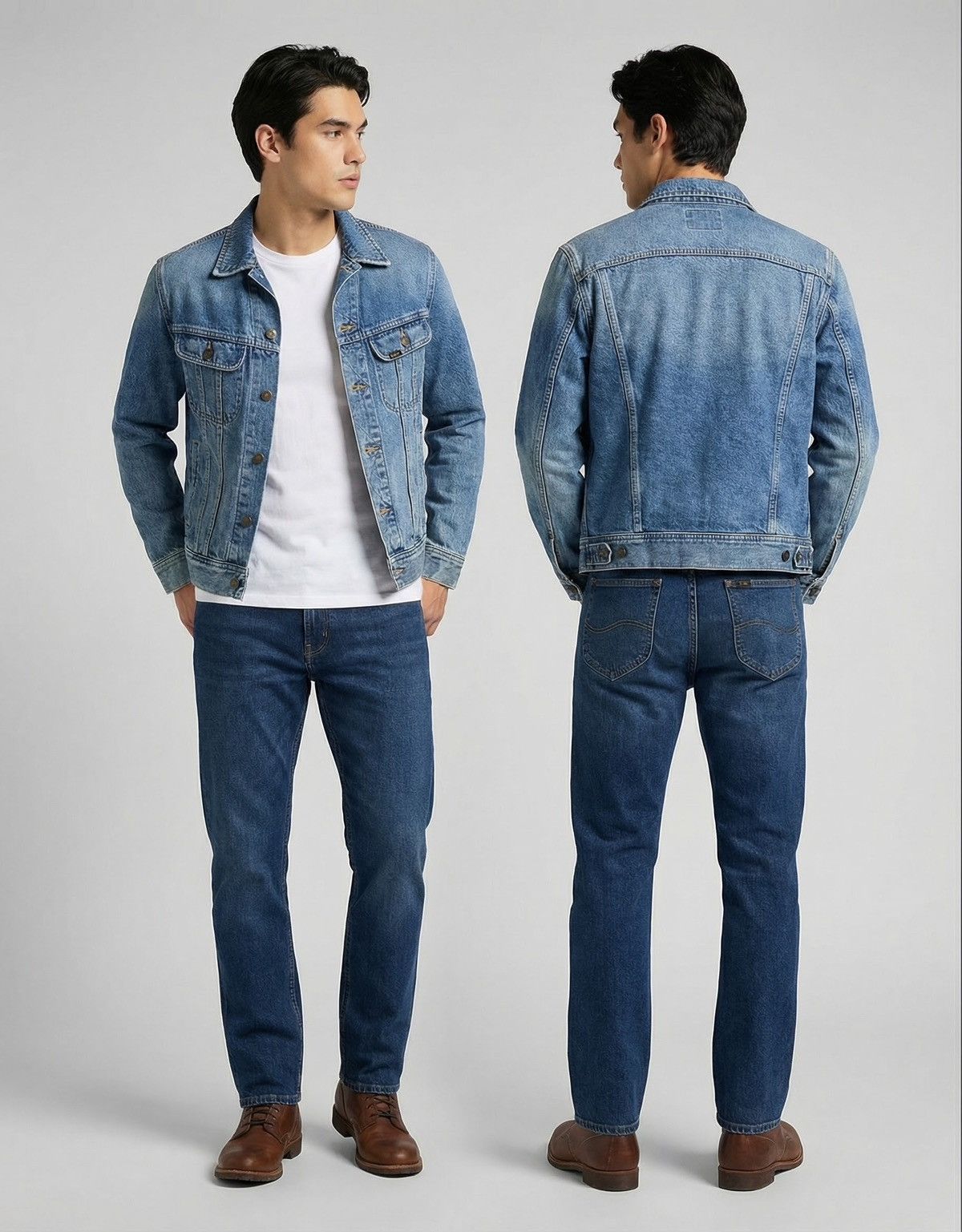 Lee 🔥Vintage Lee Riders x Edwin Denim Trucker Size US S / EU 44-46 / 1 - 1 Thumbnail