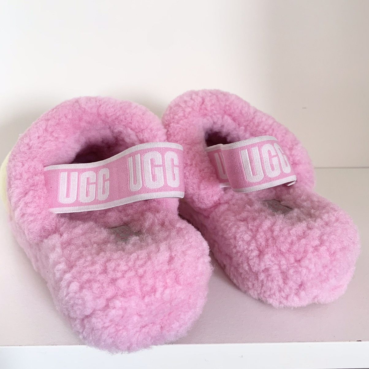 Ugg Ugh shearling pastel pink popsicle slides Size US 7 / IT 37 - 6 Thumbnail