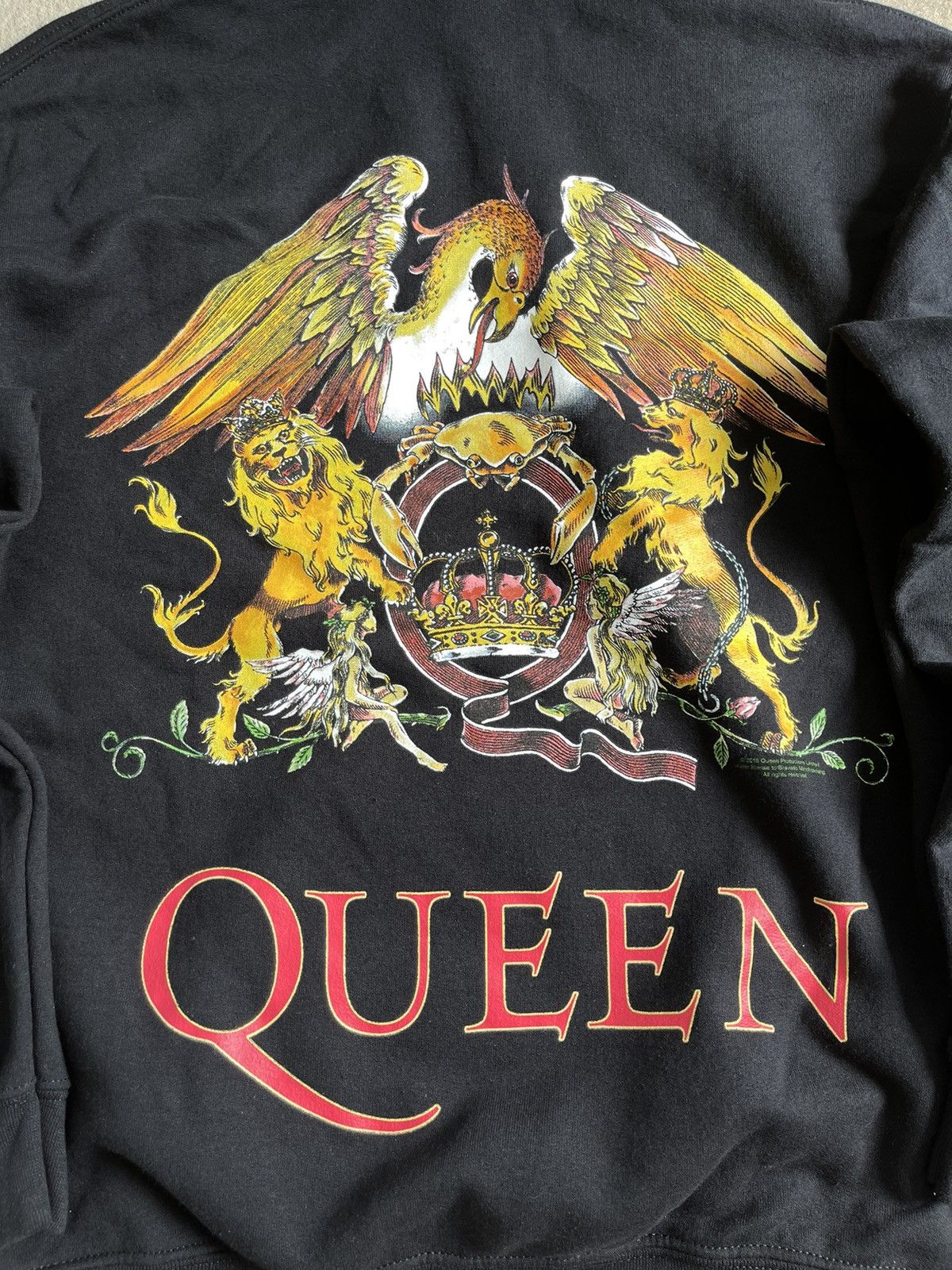 Band Tees Queen Freddie Mercury Y2k Rock Band Boxy Fleece Hoodie Size US S / EU 44-46 / 1 - 4 Thumbnail