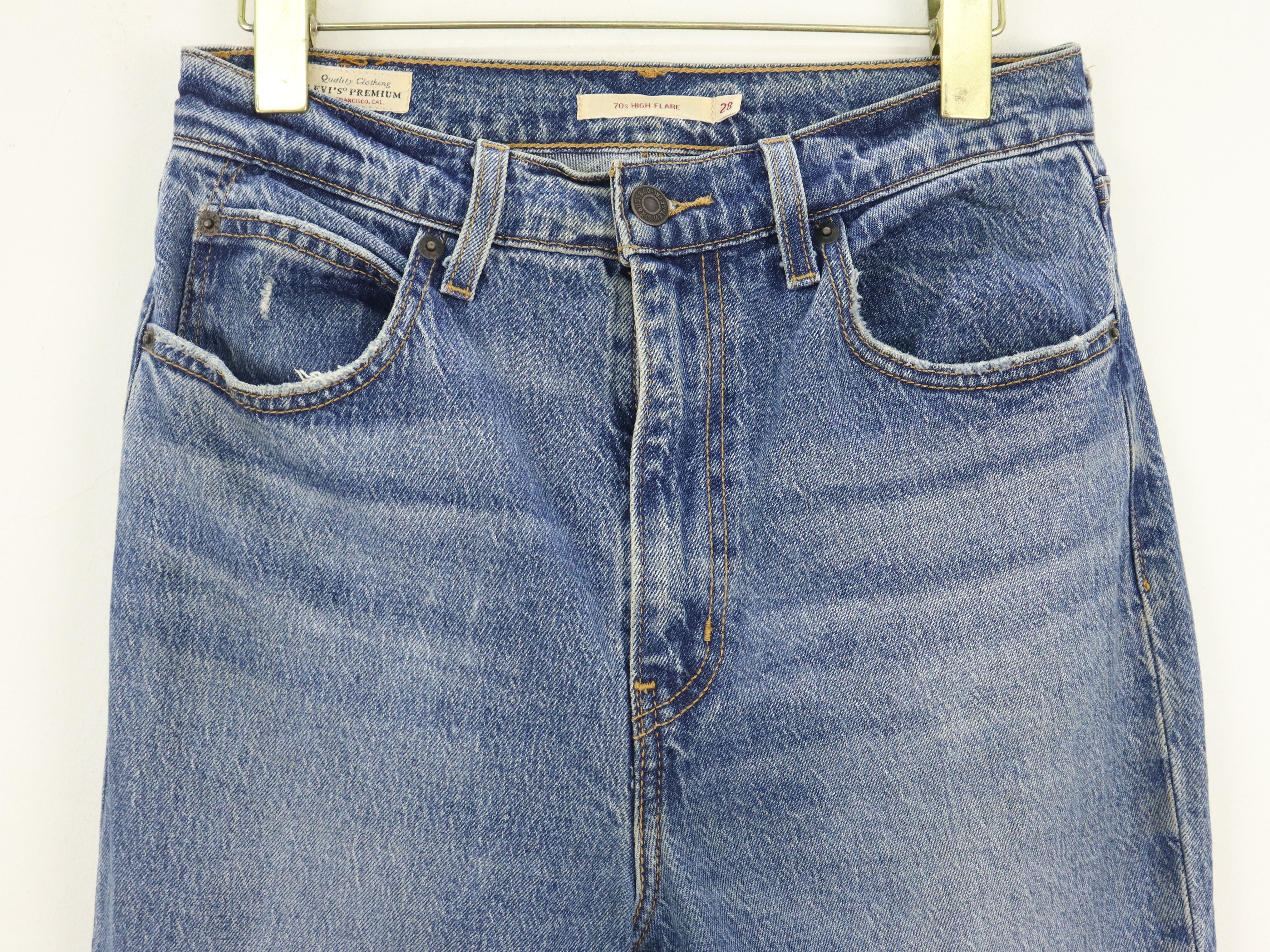 Levi's Levis Big E 70's High Flare Denim Jeans Size US 28 / EU 44 - 4 Thumbnail