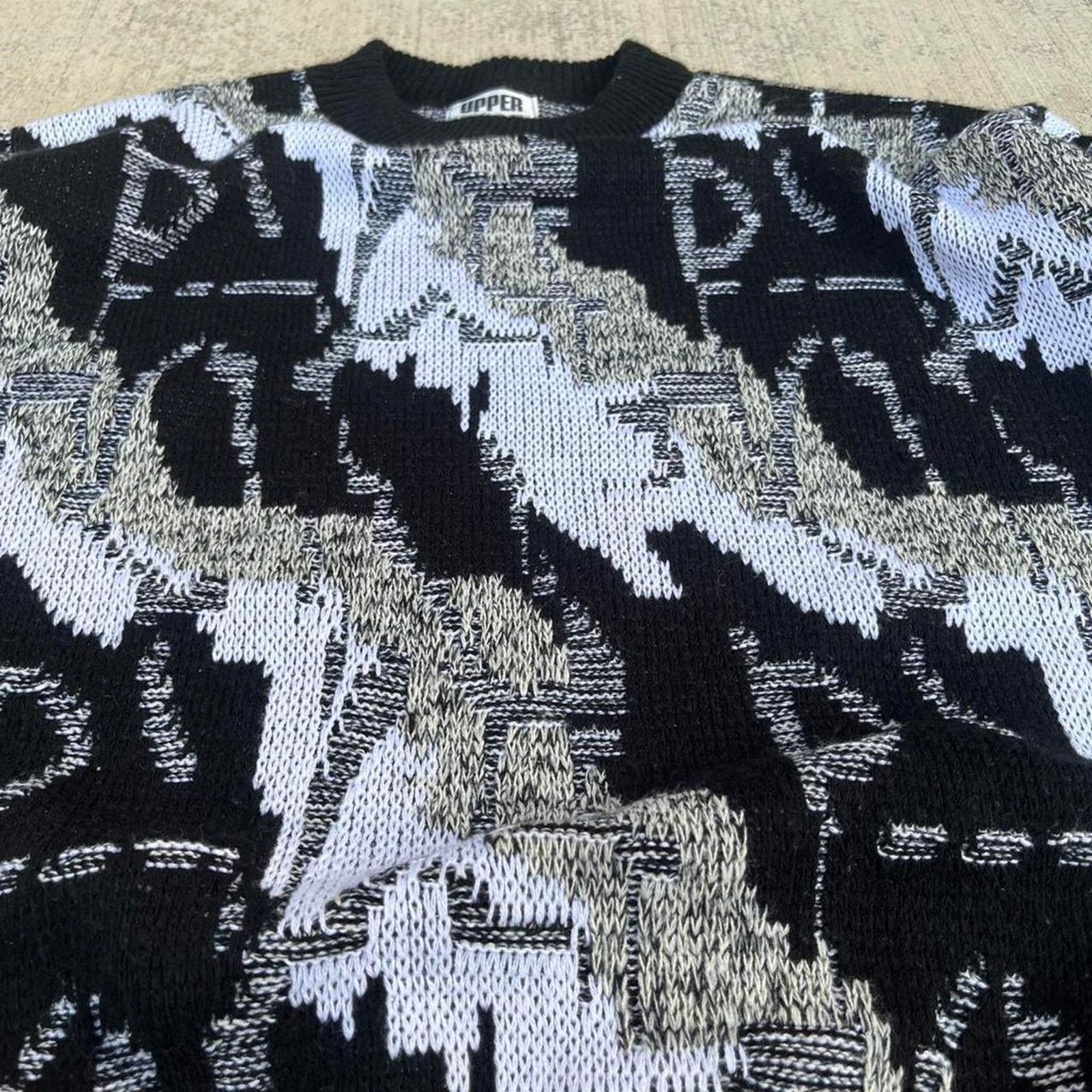 Other Static Waves Artistic Retro TV Pullover Knitwear Sweater Size US L / EU 52-54 / 3 - 2 Thumbnail