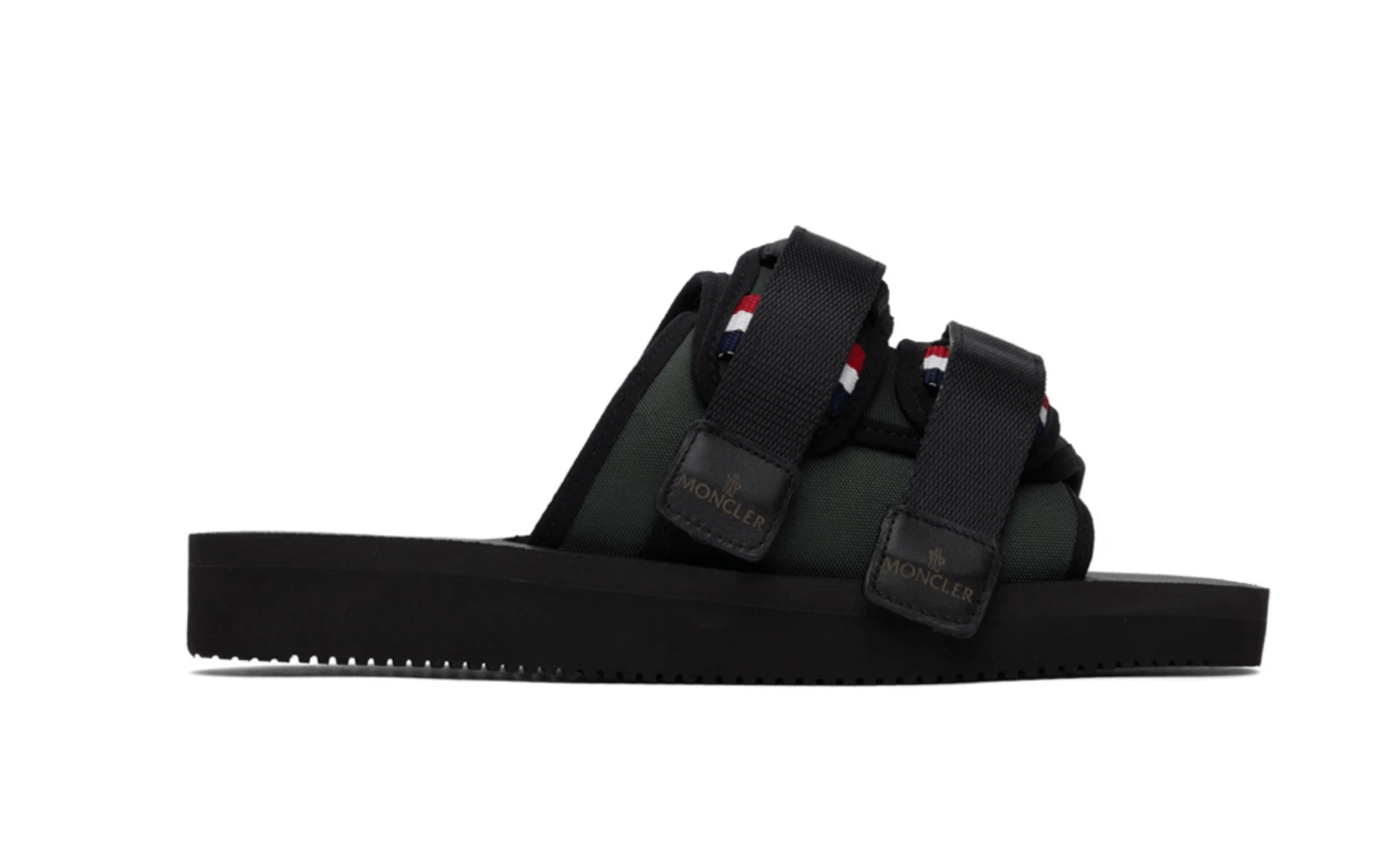 Moncler Khaki + Black sandals NEW 2025 Size US 7 / EU 40 - 2 Thumbnail