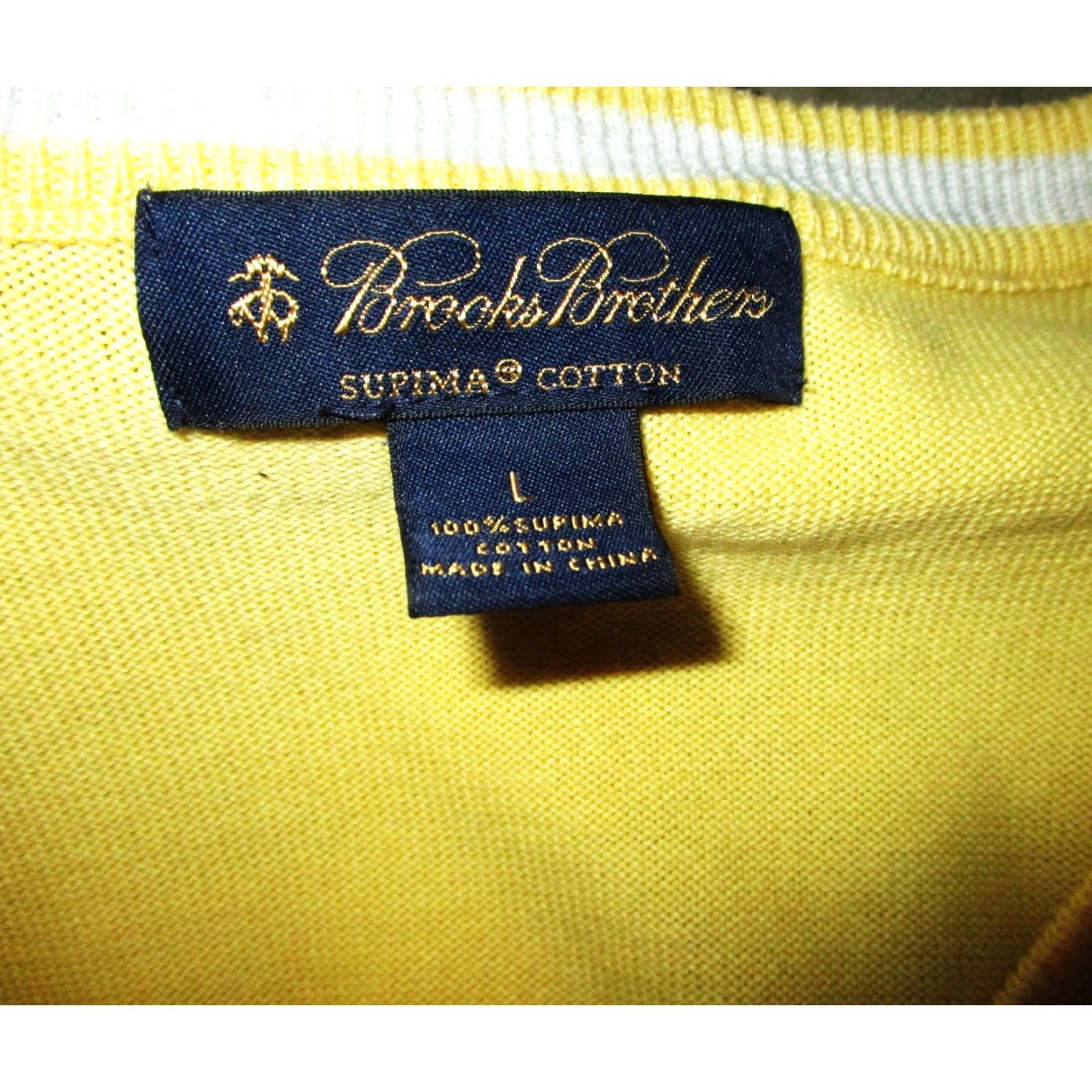 Brooks Brothers **Brooks Brothers Yellow Long Sleeve V-Neck Men's Size L Sweater** User: Brooks Brothers Yellow Long Sleeve V-Neck Men's Size L Sweater Size US L / EU 52-54 / 3 - 6 Thumbnail