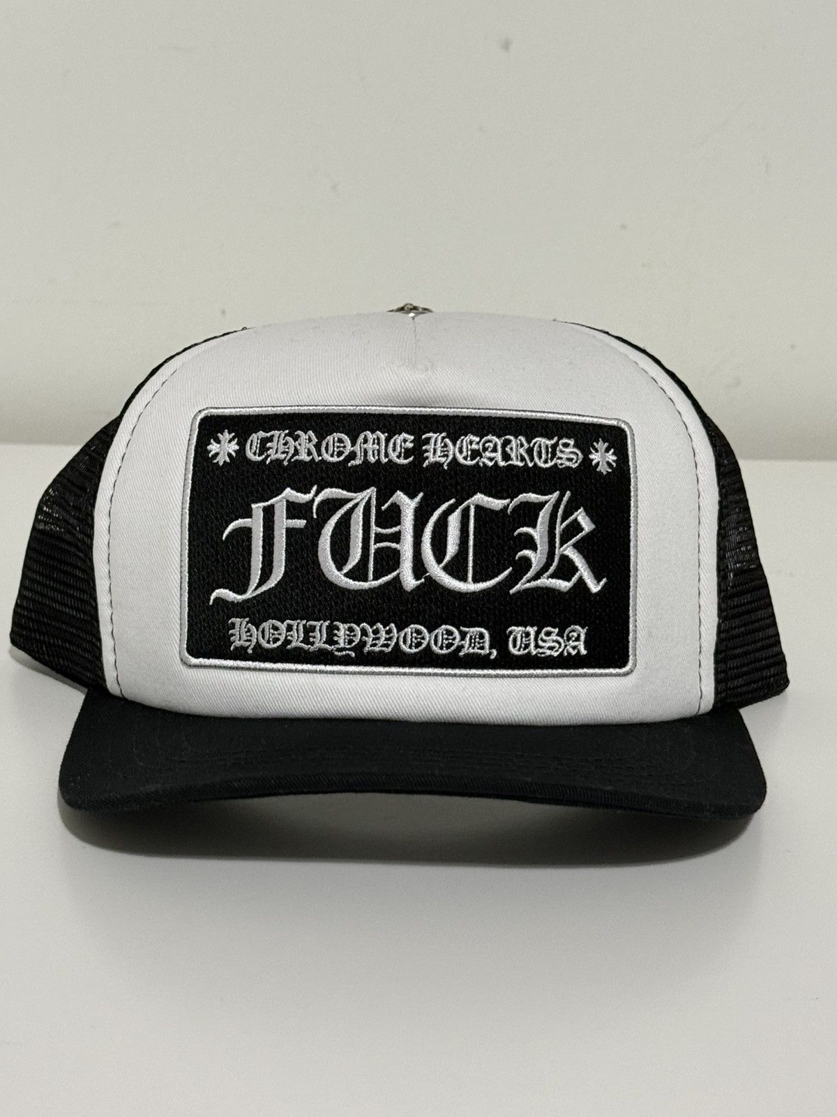 Chrome Hearts NEW Chrome hearts FUCK black/white trucker Size ONE SIZE - 1 Thumbnail