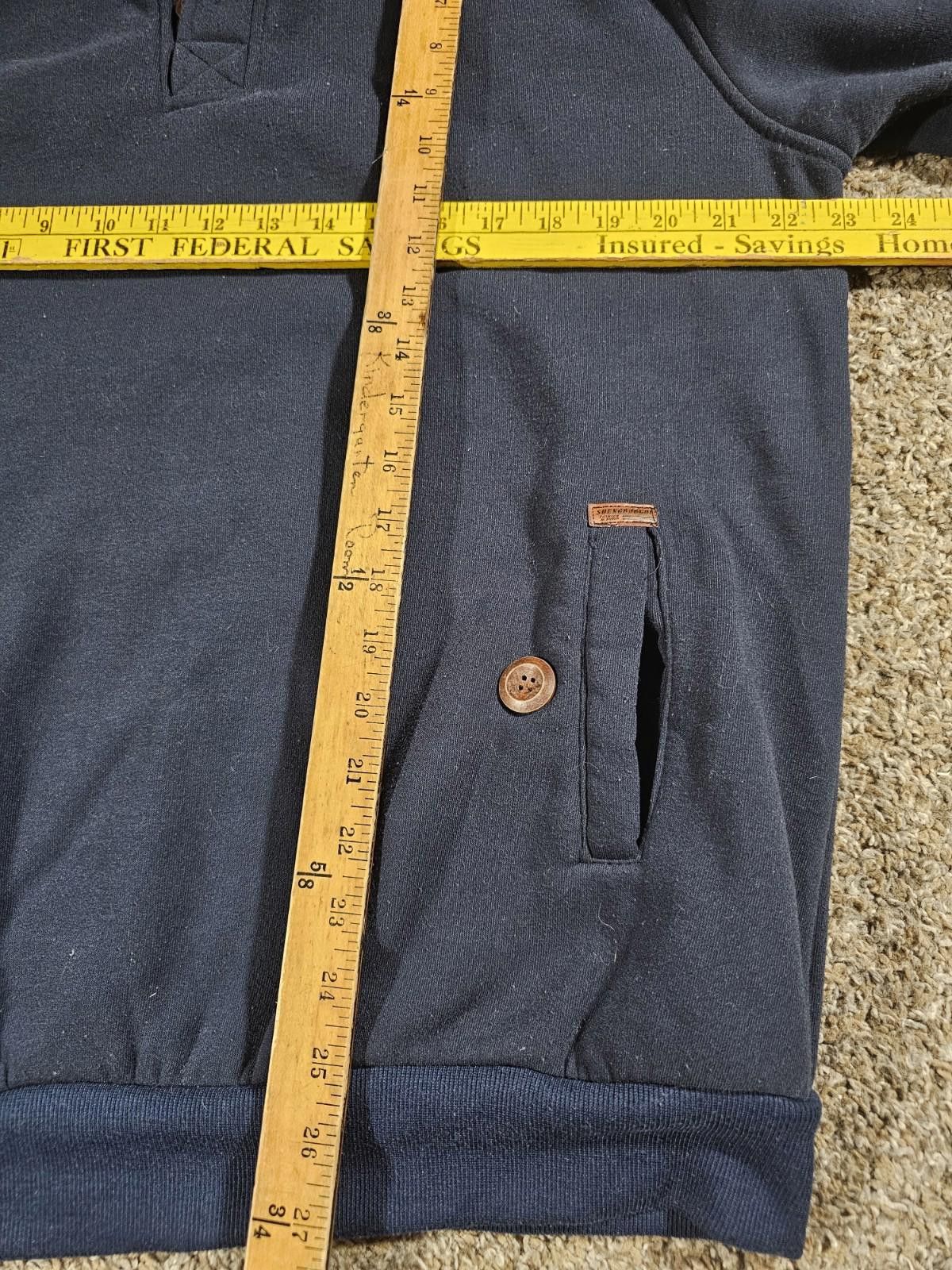 Other Blue Hoodie Button Front Elbow Pads SEE MEASUREMENTS Size US L / EU 52-54 / 3 - 5 Thumbnail
