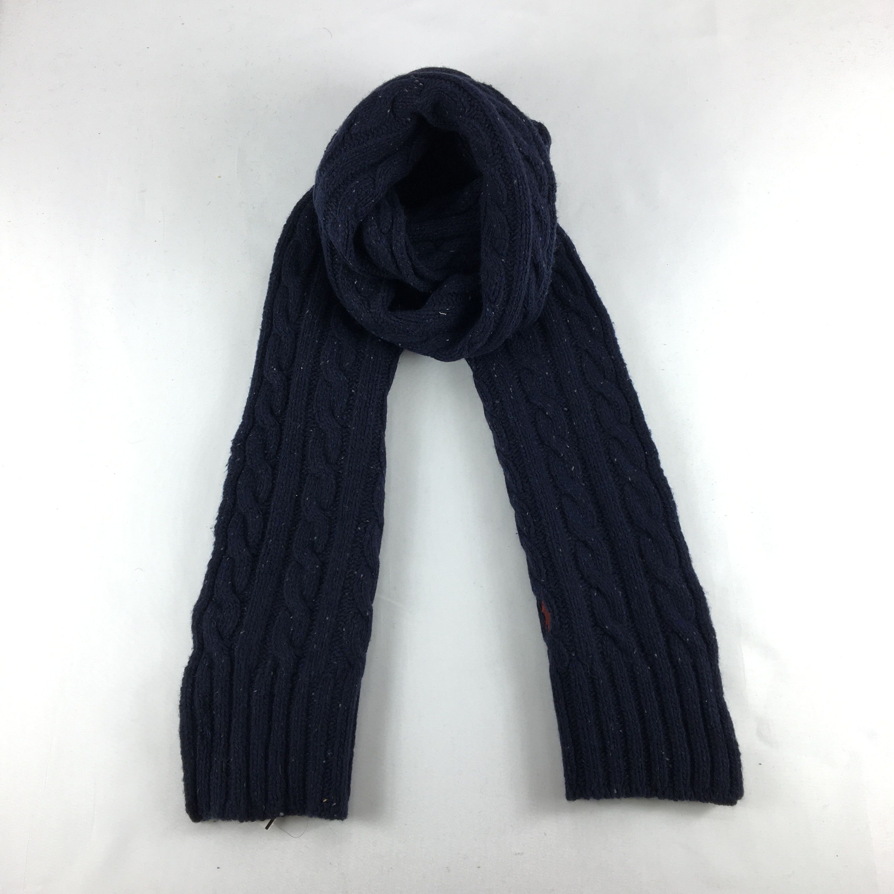 Vintage Polo Ralph Lauren Scarf Muffler Cable Knit Scarves