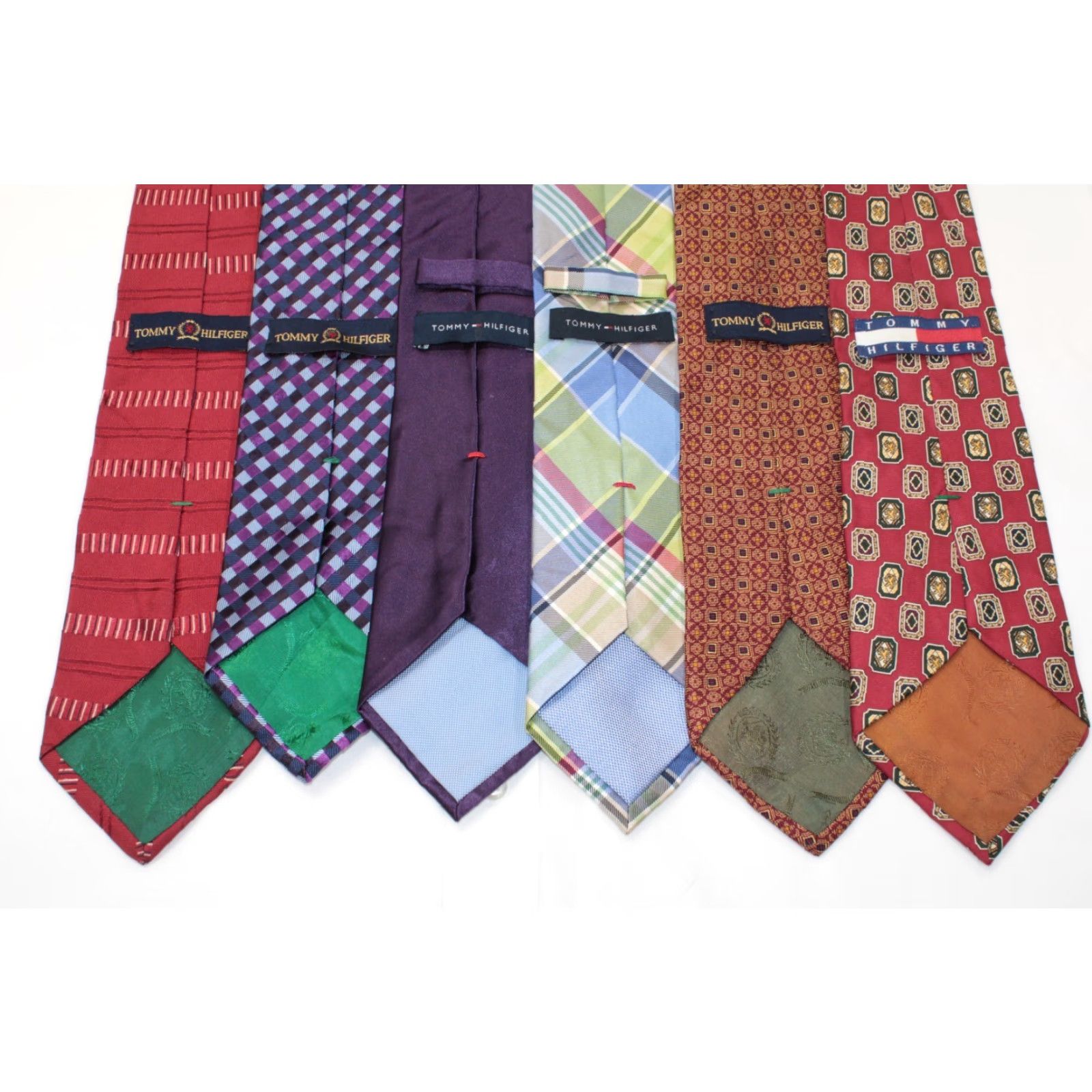 Tommy Hilfiger VINTAGE Tommy Hilfiger Necktie Men's Designer Stylish Lot of 6 Tie USA Casual Office Size ONE SIZE - 2 Thumbnail