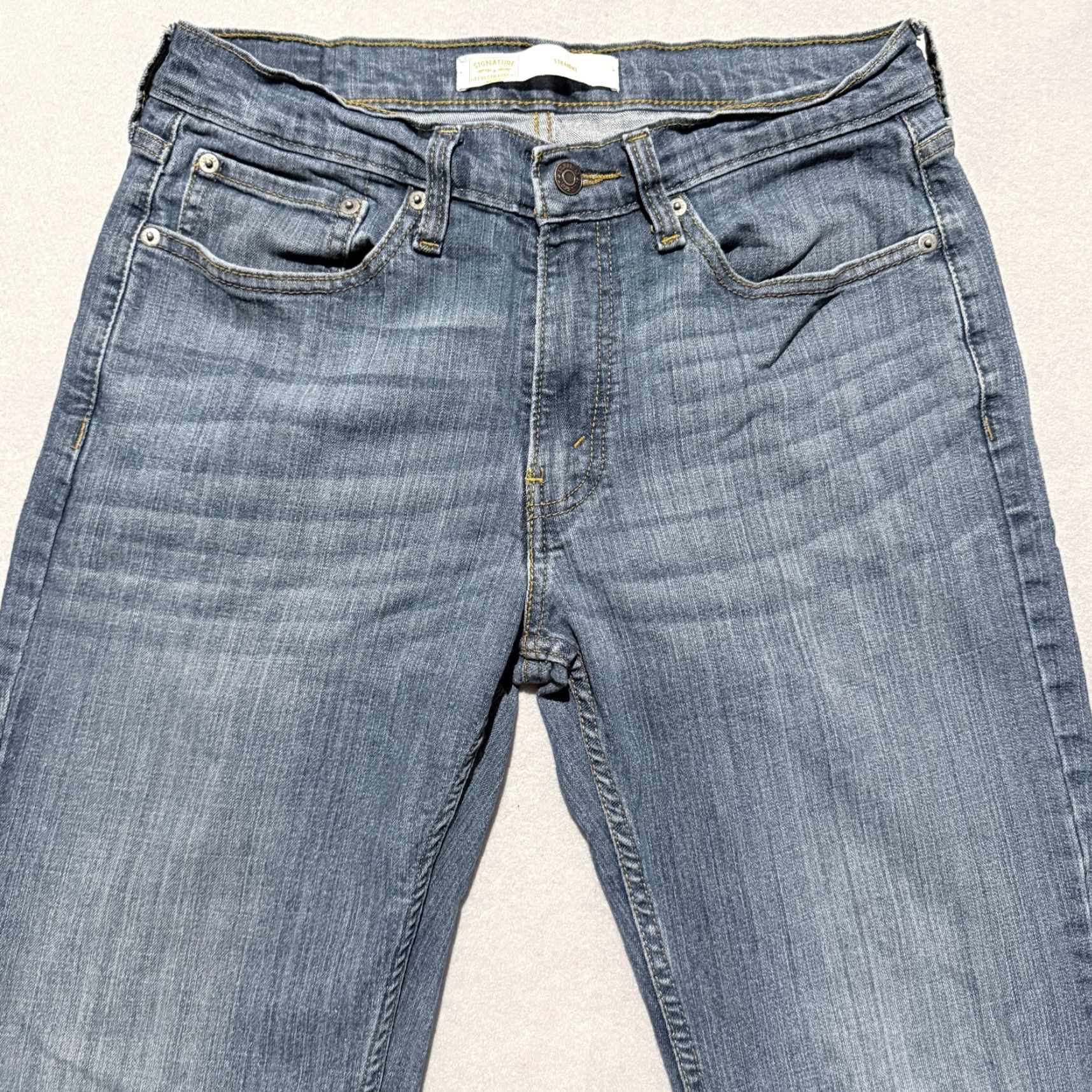 Vintage VINTAGE Signature by Levi Strauss Jeans Men’s Denim Mid Rise Classic Straight 32x32 Blue 5-Pocket Design Men Size US 32 / EU 48 - 3 Thumbnail