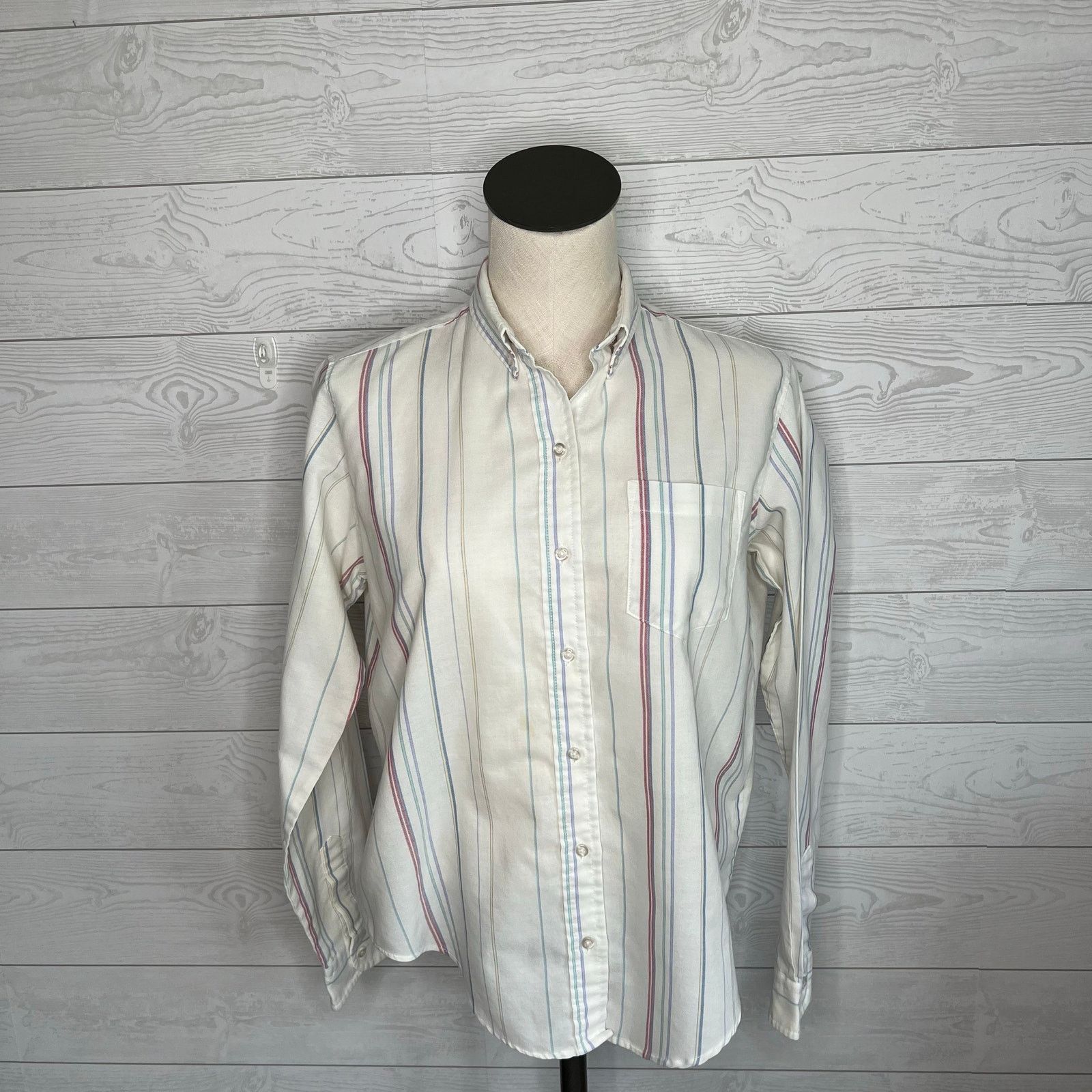 Other Linnay 80's vintage striped button front shirt Size 12 Size XL / US 12-14 / IT 48-50 - 1 Thumbnail