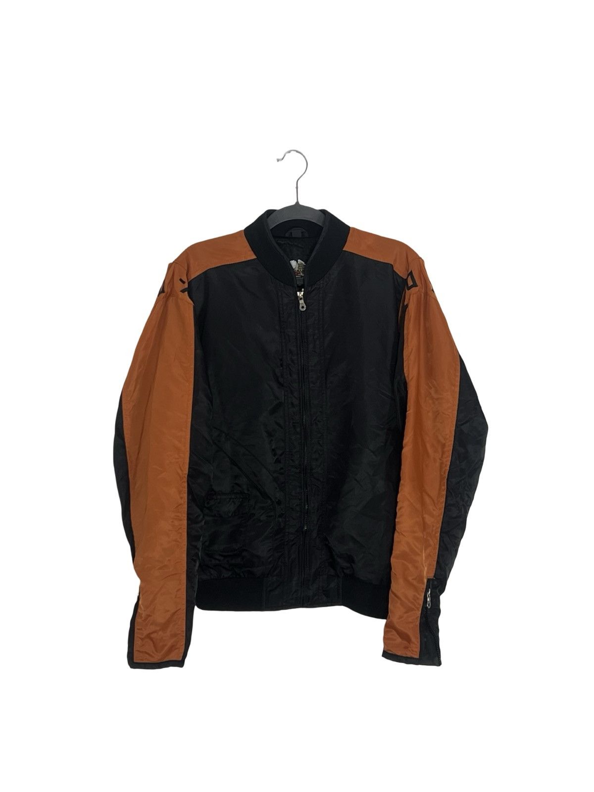 Harley Davidson Harley Davidson Vintage Bomber Jacket 2008 Black and Orange Size US M / EU 48-50 / 2 - 2 Thumbnail