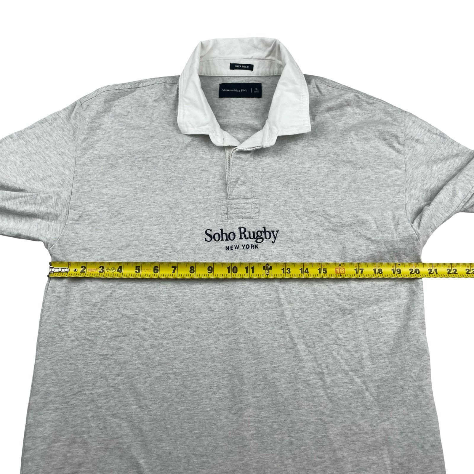 Abercrombie & Fitch Abercrombie & Fitch Men's Oversized L/S Soho Rugby Polo Shir Size US S / EU 44-46 / 1 - 6 Thumbnail