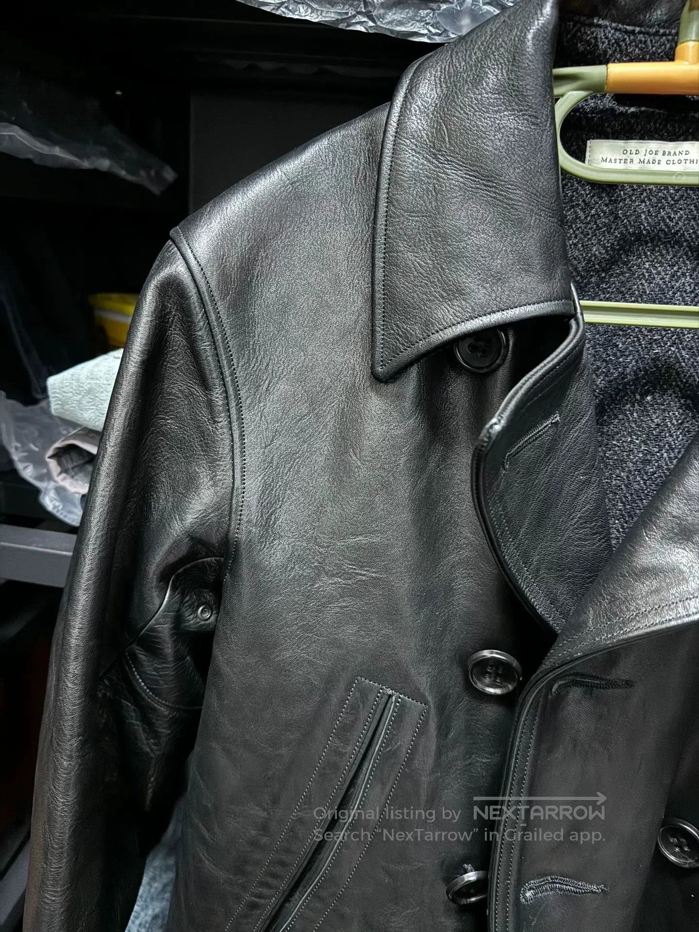 Old Joe old joe double-breasted horsehide leather jacket. Size US S / EU 44-46 / 1 - 2 Thumbnail